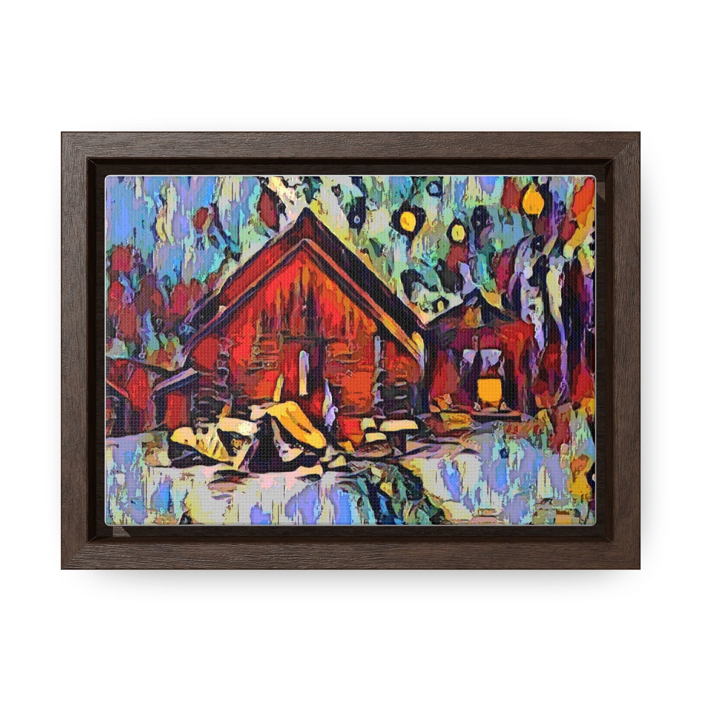 Gallery Canvas Wraps, Horizontal Frame ... A Very Abstract "Mountain Winter Scene" ... Original Works. Copyright Phot's Photo_LODA: Les Objets D'Art. December 2023 ...