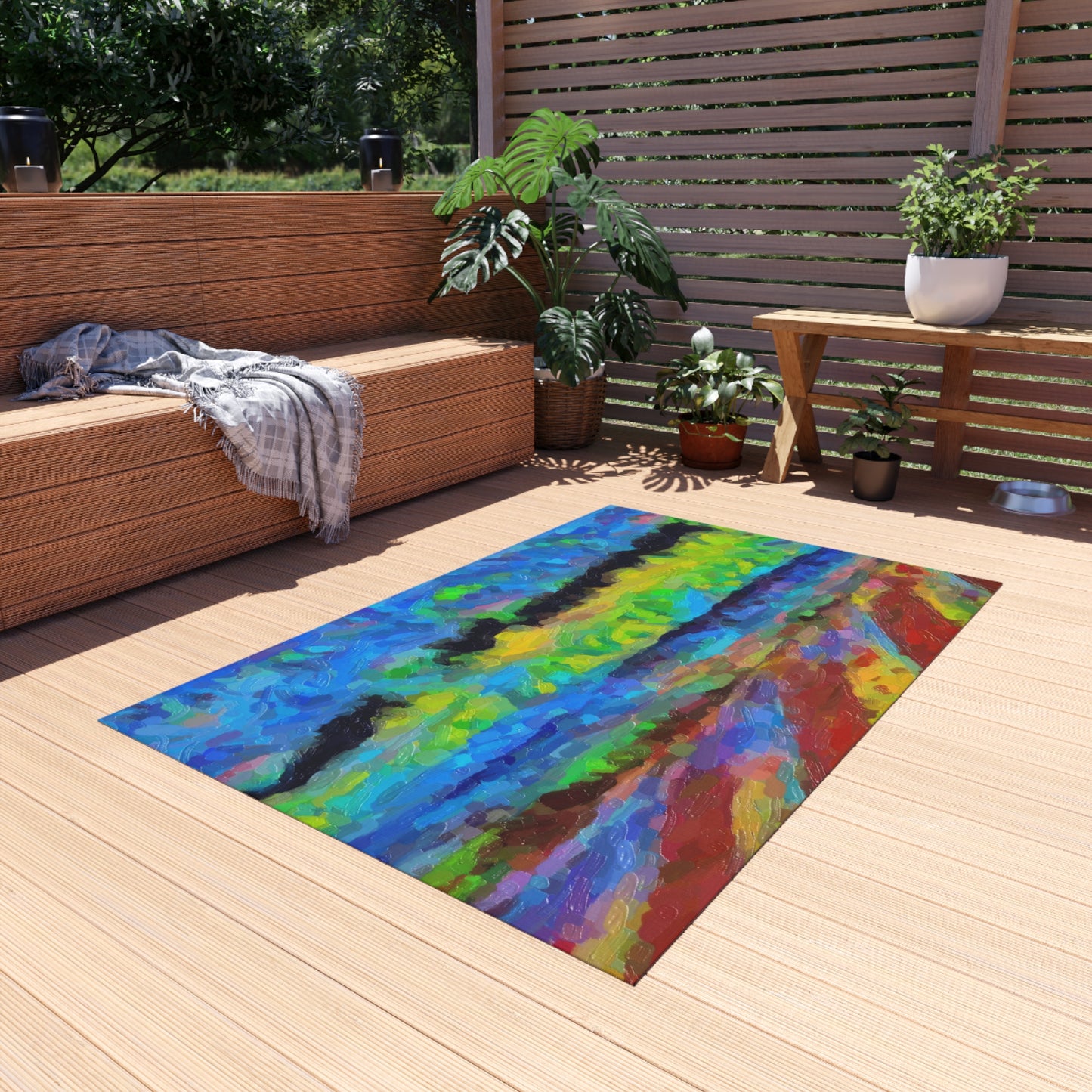 Outdoor Rug ... On-The-Prairie .. "The Storm Is Brewing" ... Central Idaho: November 2023 ... Original Works  ...