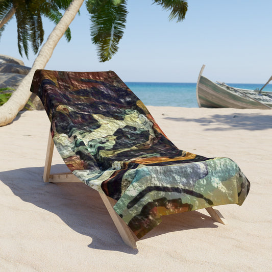 Beach Towel ... Ozzy-Hippensteel ... "Don't Cry Now ... Dry-Your-Eyes ... On-The-Wind". Original Works. May 2023.