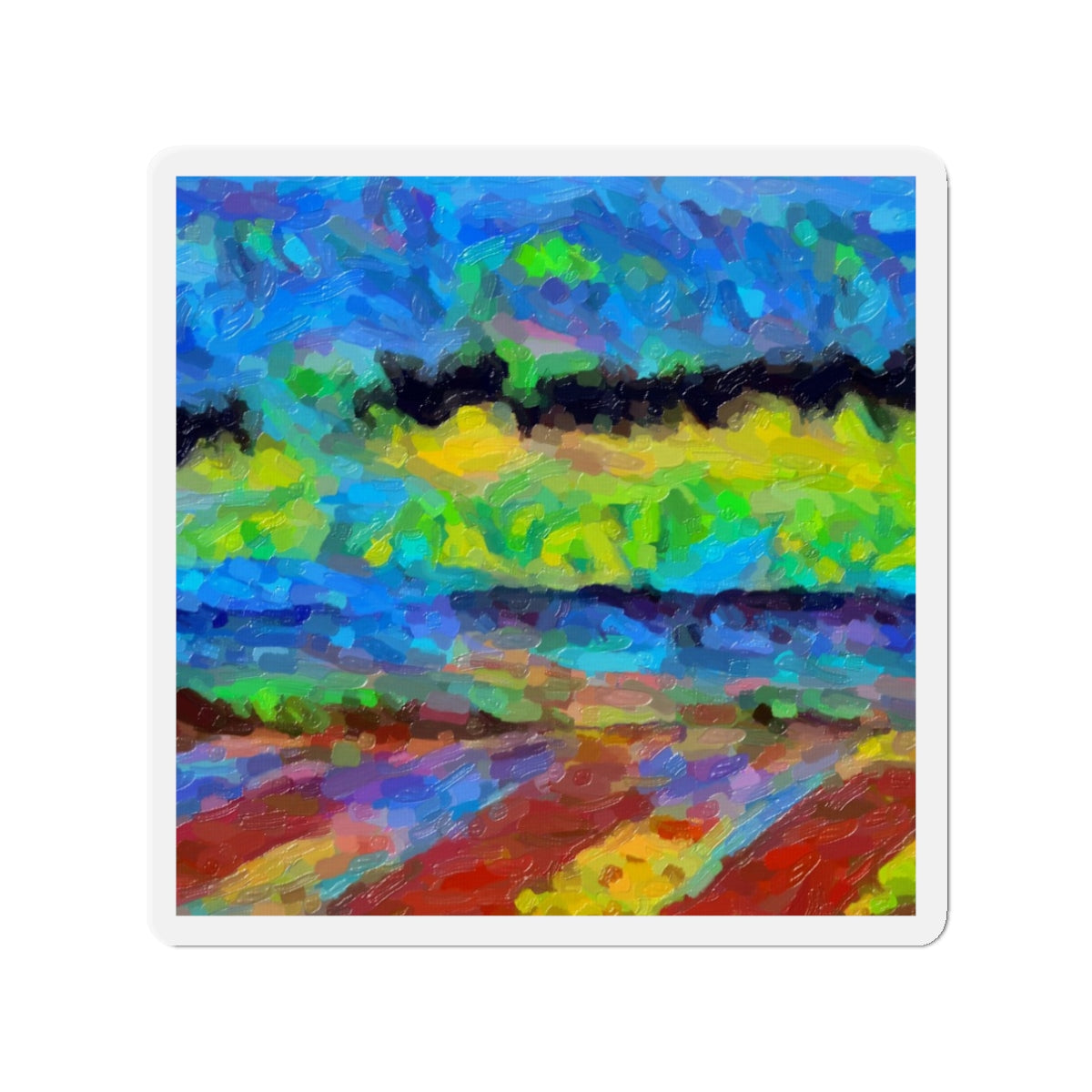 Die-Cut Magnets ... On-The-Prairie .. "The Storm Is Brewing" ... Central Idaho: November 2023 ... Original Works  ...