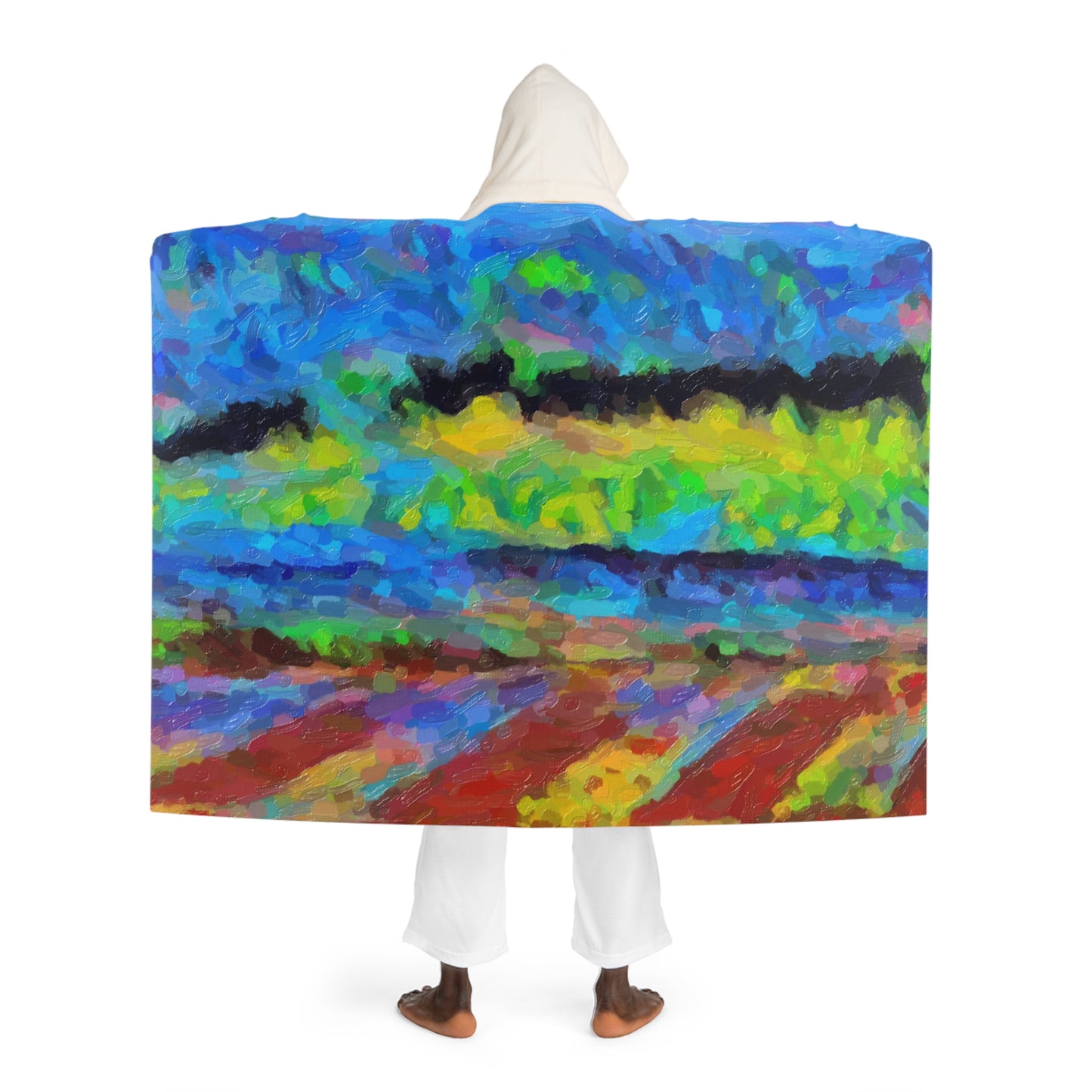 Hooded Sherpa Fleece Blanket ... On-The-Prairie .. "The Storm Is Brewing" ... Central Idaho: November 2023 ... Original Works  ...