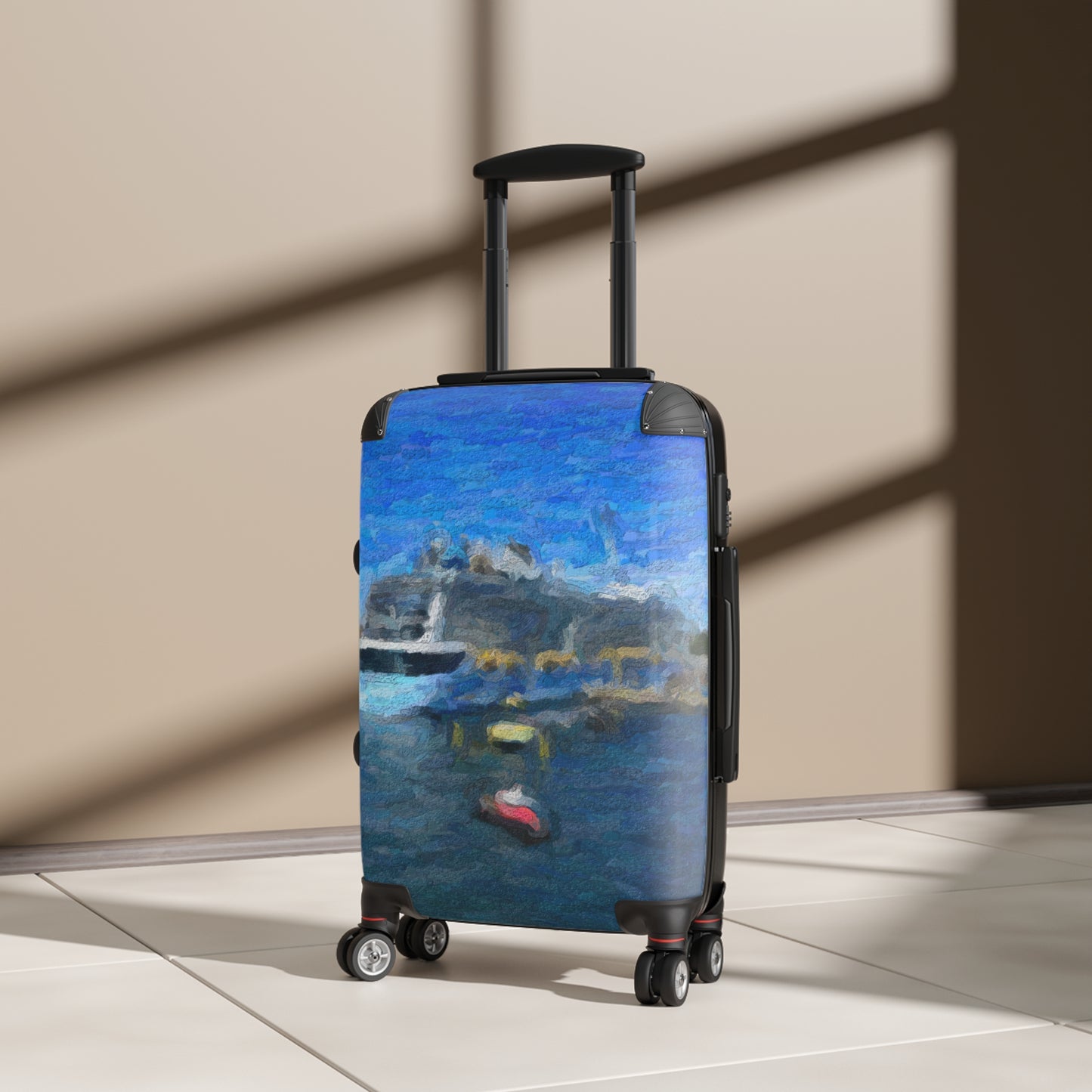 Suitcase ... Into Vancouver Harbor We Arrive: Celebrity Edge-Cruise ... Vancouver, British Columbia ... June 2024 ... Original Works