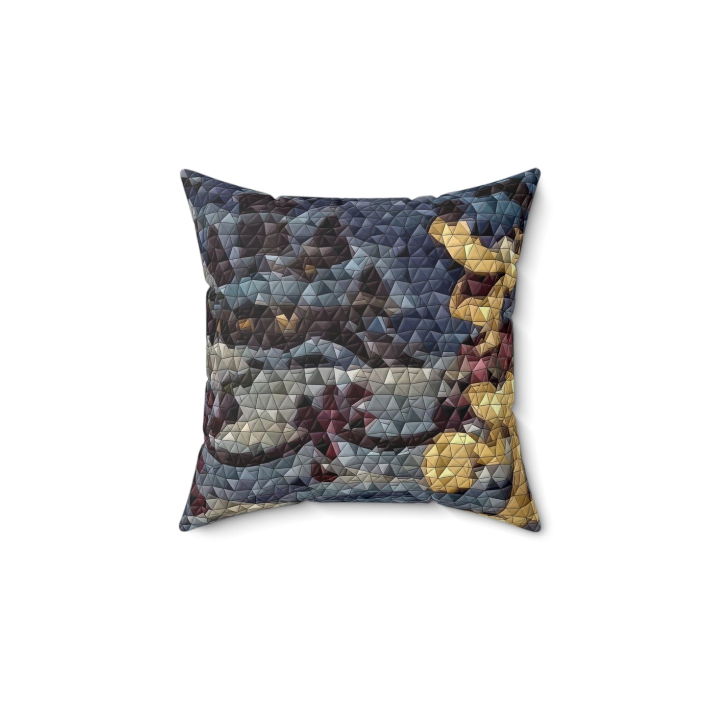 Spun Polyester Square Pillow ... Mickey_N_Minnie Mouse & Pluto ... "A Winter Sleigh Ride" ... Original Works. Winter 2023 ...