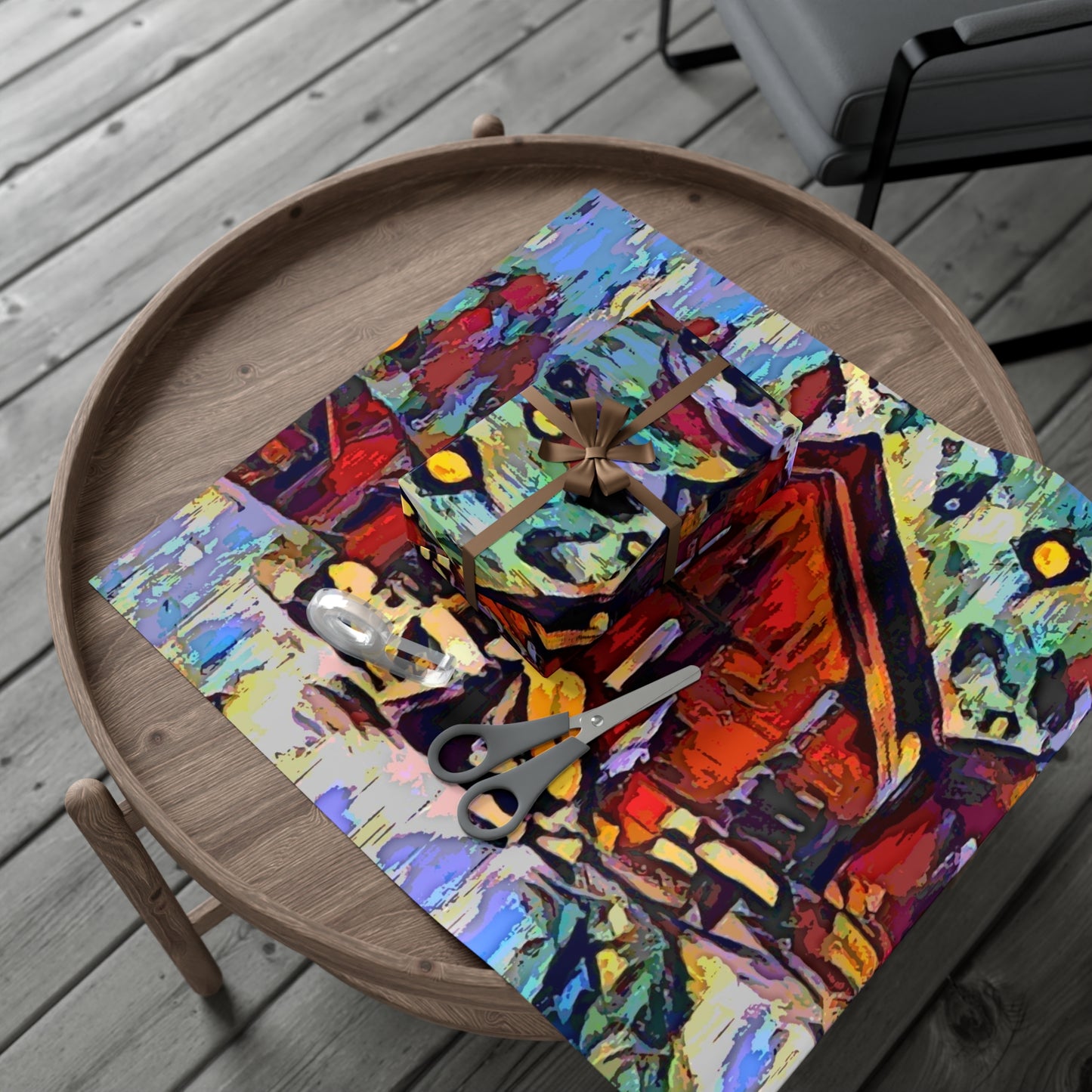 Gift Wrap Papers ... A Very Abstract "Mountain Winter Scene" ... Original Works. Copyright Phot's Photo_LODA: Les Objets D'Art. December 2023 ...