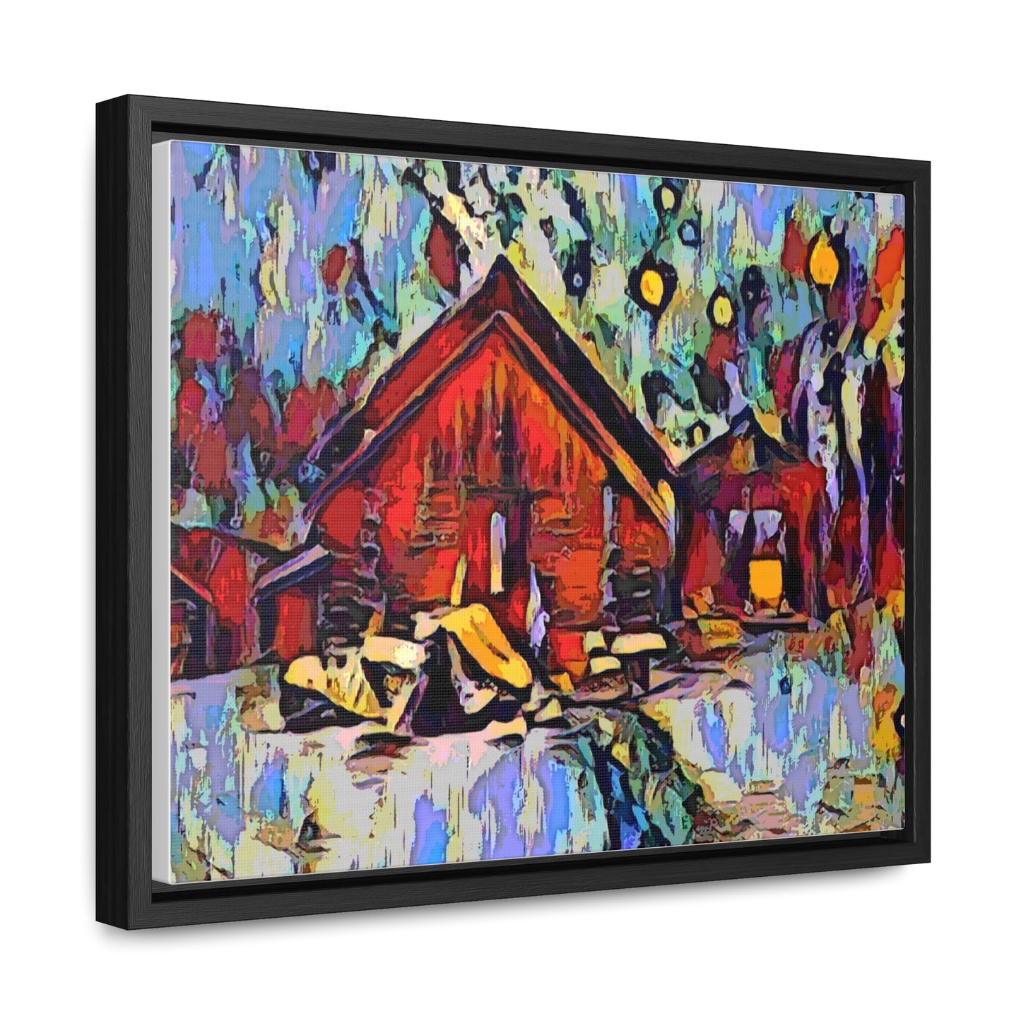 Gallery Canvas Wraps, Horizontal Frame ... A Very Abstract "Mountain Winter Scene" ... Original Works. Copyright Phot's Photo_LODA: Les Objets D'Art. December 2023 ...