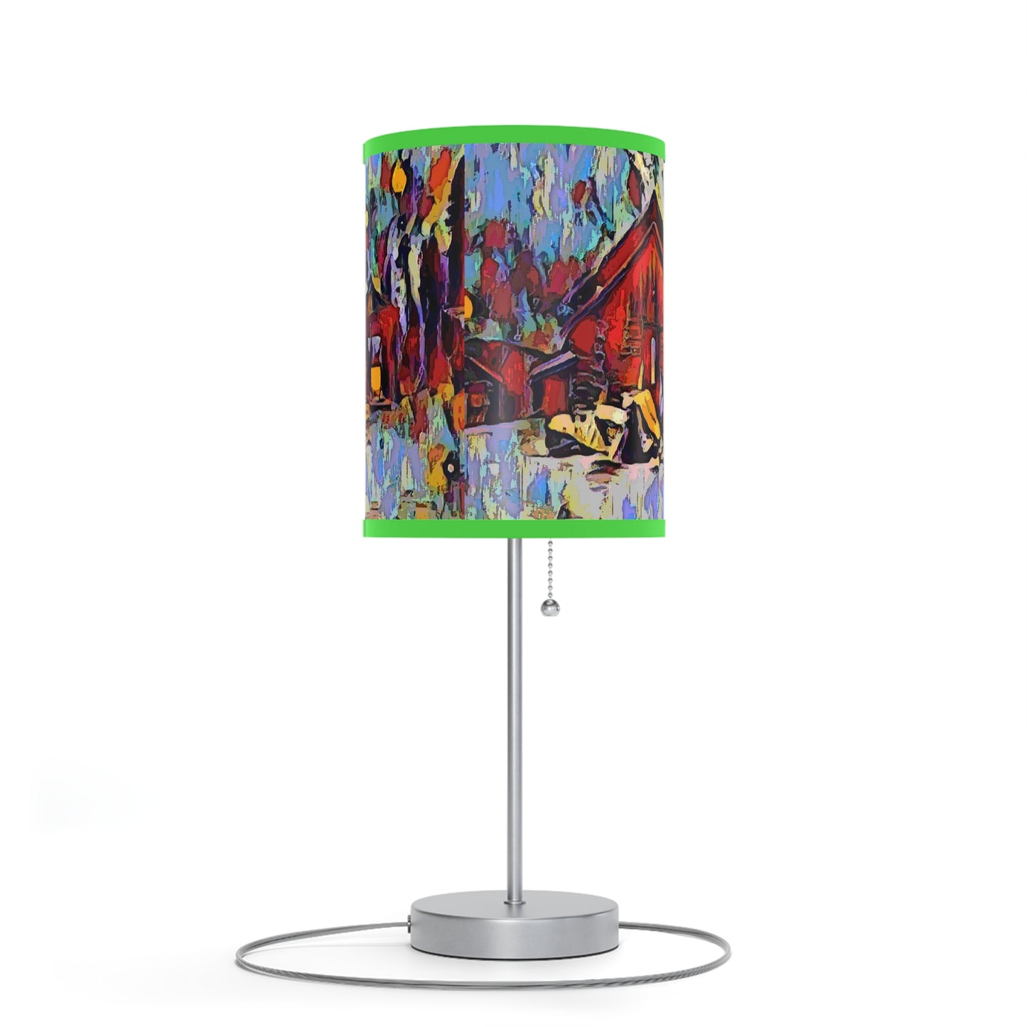Lamp on a Stand, US|CA plug ... A Very Abstract "Mountain Winter Scene" ... Original Works. Copyright Phot's Photo_LODA: Les Objets D'Art. December 2023 ...