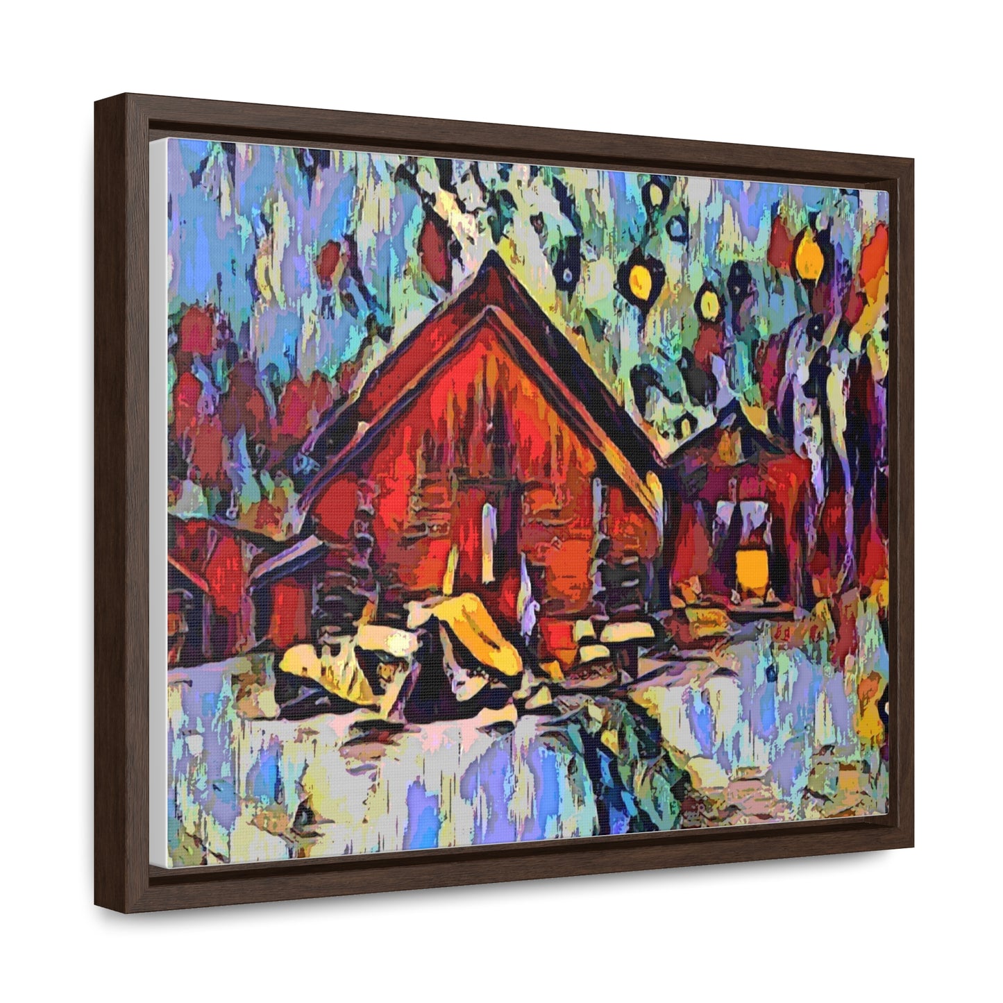Gallery Canvas Wraps, Horizontal Frame ... A Very Abstract "Mountain Winter Scene" ... Original Works. Copyright Phot's Photo_LODA: Les Objets D'Art. December 2023 ...