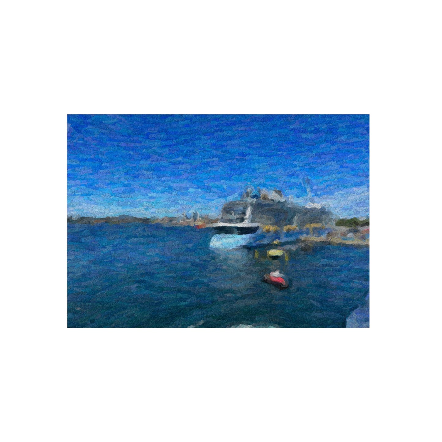 Aluminum Composite Panels  ... Into Vancouver Harbor We Arrive: Celebrity Edge-Cruise ... Vancouver, British Columbia ... June 2024 ... Original Works