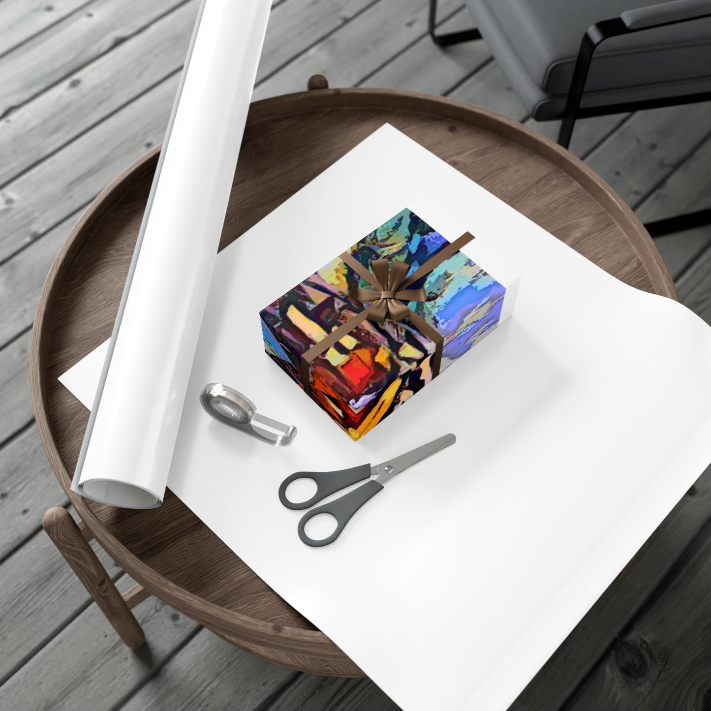 Gift Wrap Papers ... A Very Abstract "Mountain Winter Scene" ... Original Works. Copyright Phot's Photo_LODA: Les Objets D'Art. December 2023 ...