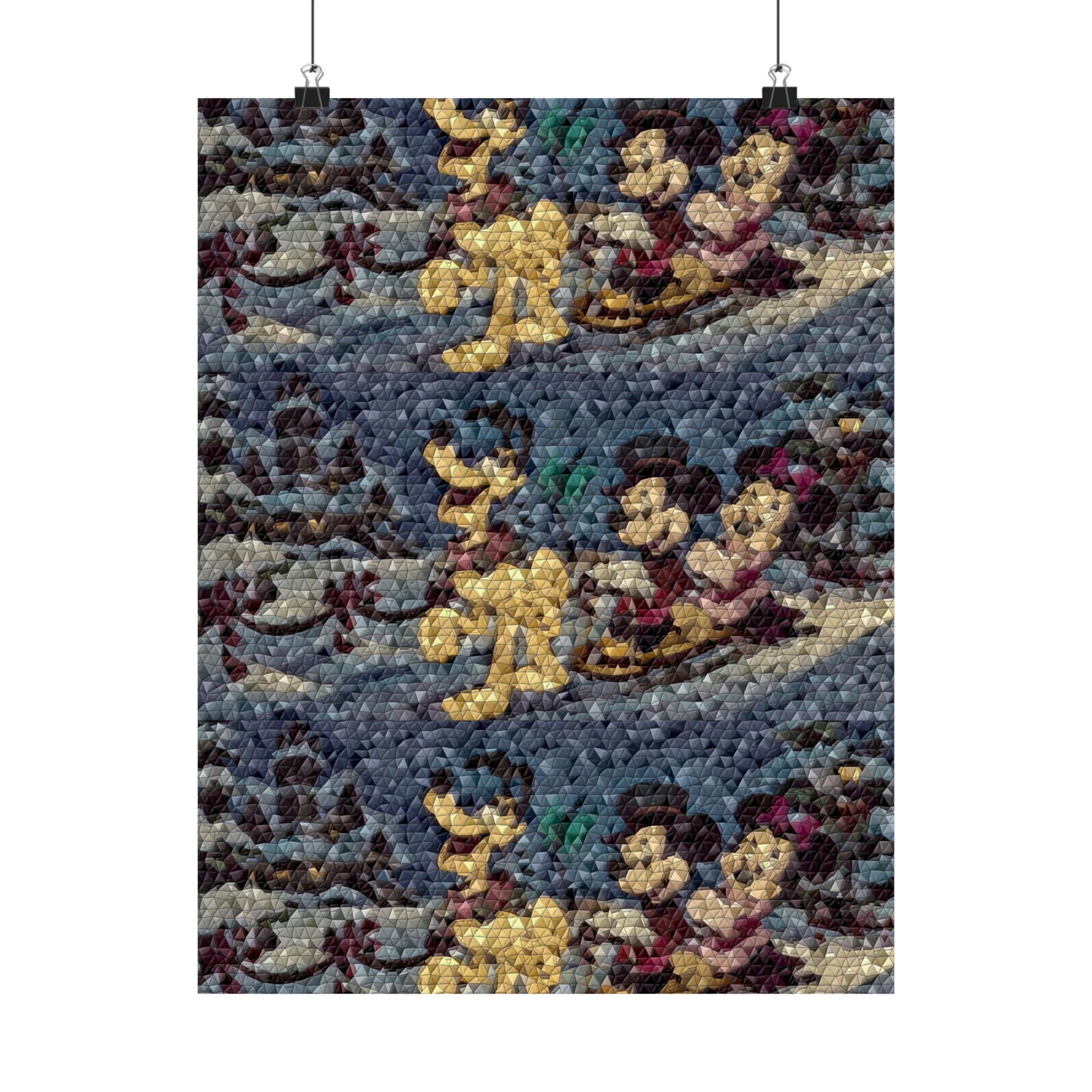 Matte Vertical Posters ... Mickey_N_Minnie Mouse & Pluto ... "A Winter Sleigh Ride" ... Original Works. Winter 2023 ...