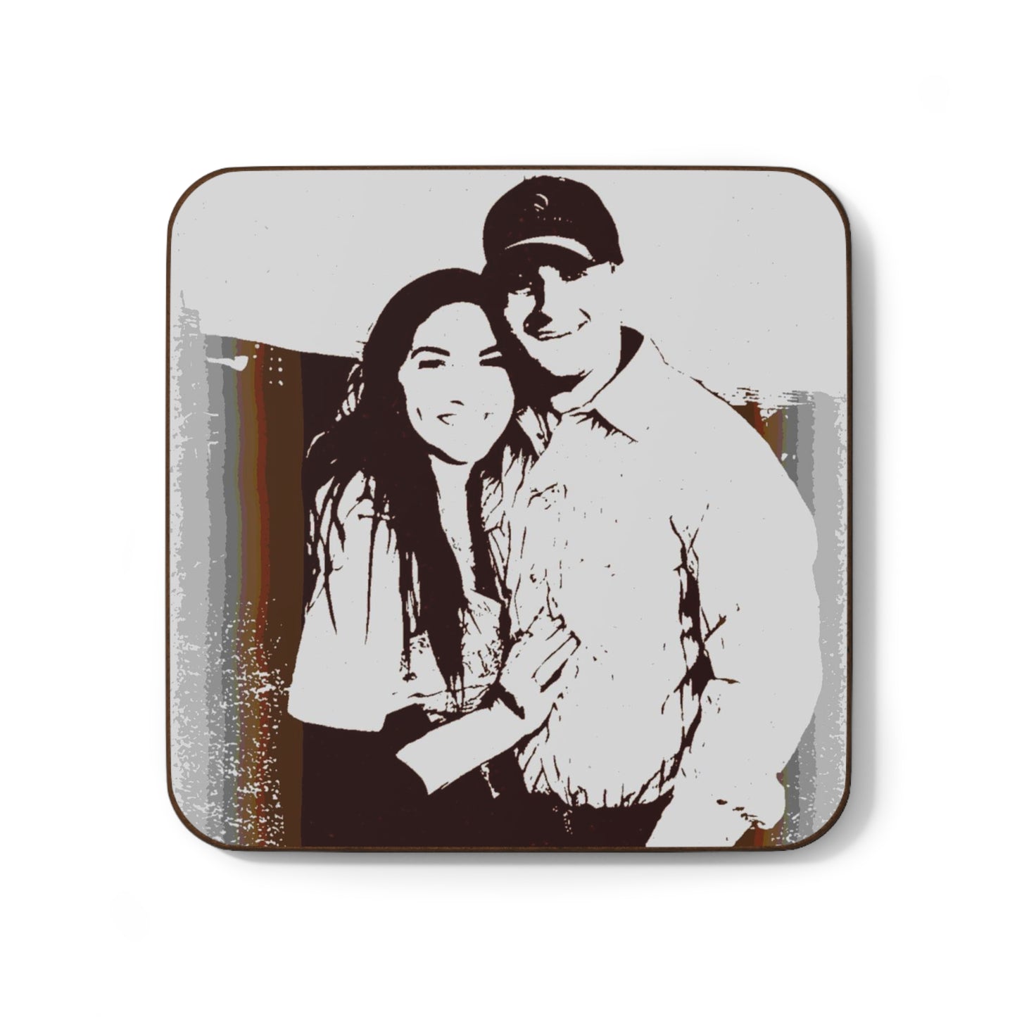 Hardboard Back Coaster ... "The Best Of Friends" ... Original Works ... December 2023 ... Central Idaho, USA.
