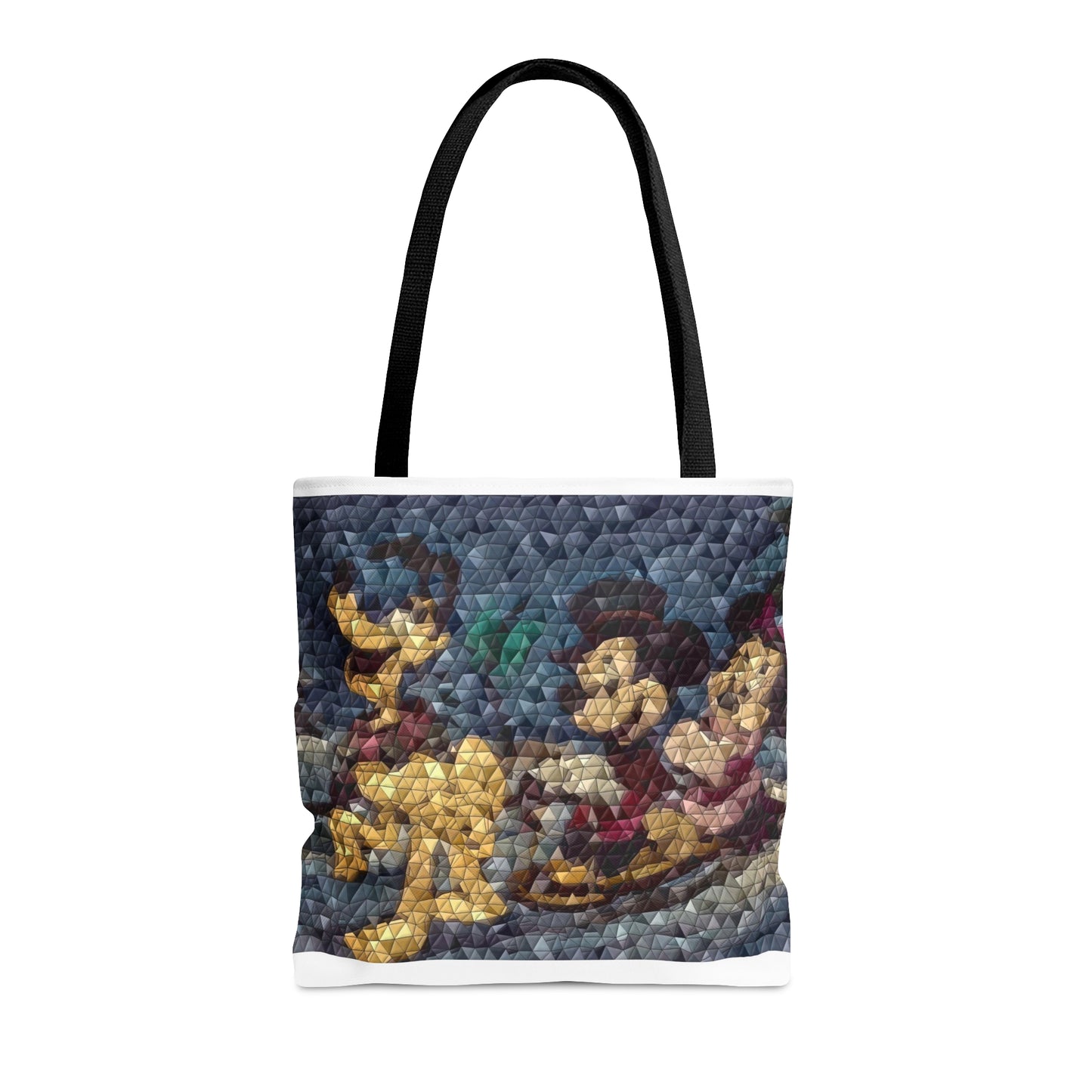 Tote Bag (AOP) ... Mickey_N_Minnie Mouse & Pluto ... "A Winter Sleigh Ride" ... Original Works. Winter 2023 ...