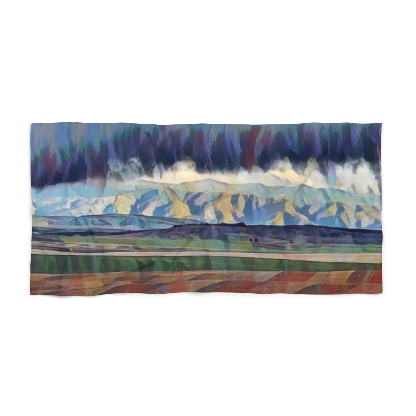 Beach Towel ... On-The-Prairie .. "The Storm Is Brewing" ... Central Idaho: November 2023 ... Original Works ...