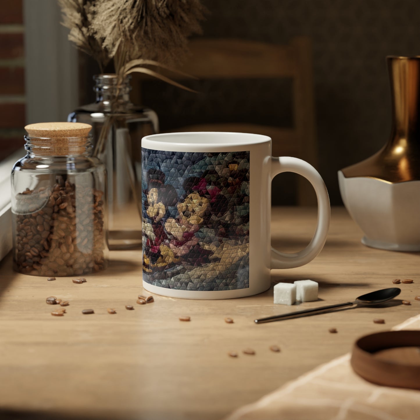 Jumbo Mug, 20oz ... Mickey_N_Minnie Mouse & Pluto ... "A Winter Sleigh Ride" ... Original Works. Winter 2023 ...