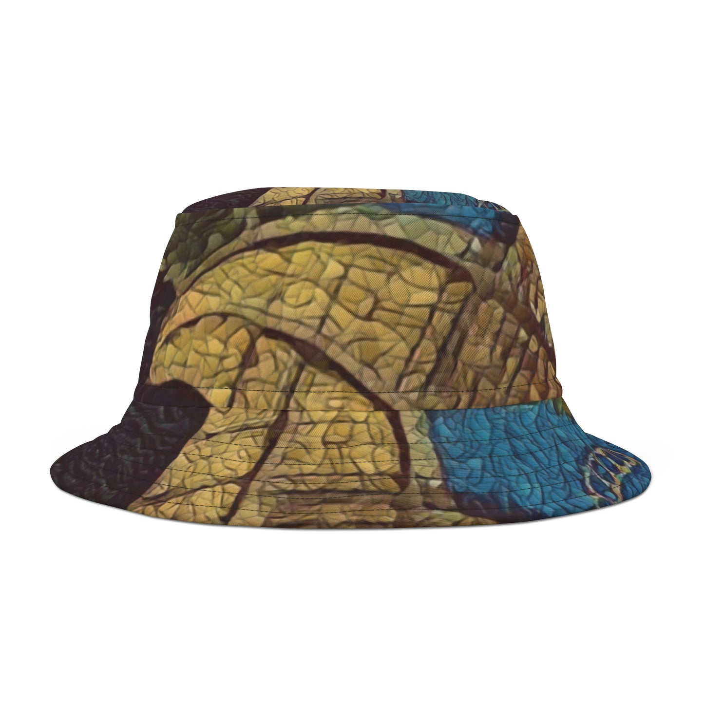 Bucket Hat (AOP) ... Ha'Penny ... 'Half-Penny' Bridge Across The River Liffey ... Dublin, Eire (Ireland) ... Crica 2002-2007 ... Original Works ...