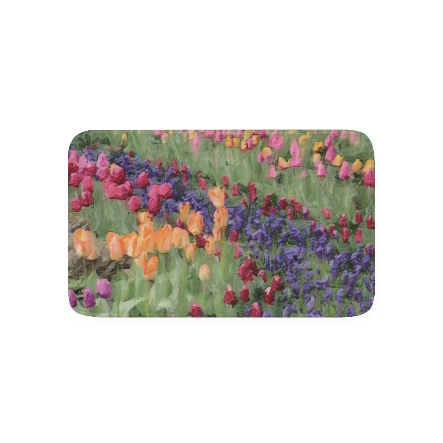 Memory Foam Bath Mat ... Skagit Valley Tulips ... Skagit Valley, Washington ... Family Archives ... Original Works ... Circa 1980's ...