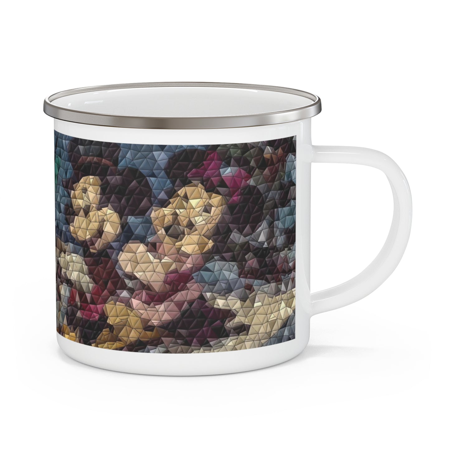 Enamel Camping Mug ... Mickey_N_Minnie Mouse & Pluto ... "A Winter Sleigh Ride" ... Original Works. Winter 2023 ...