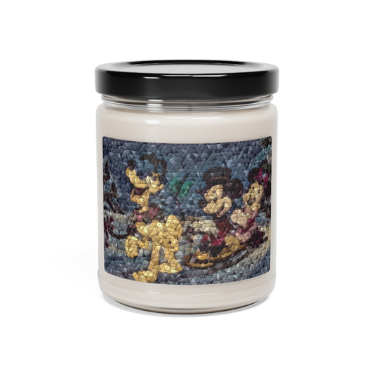 Scented Soy Candle, 9oz ... Mickey_N_Minnie Mouse & Pluto ... "A Winter Sleigh Ride" ... Original Works. Winter 2023 ...