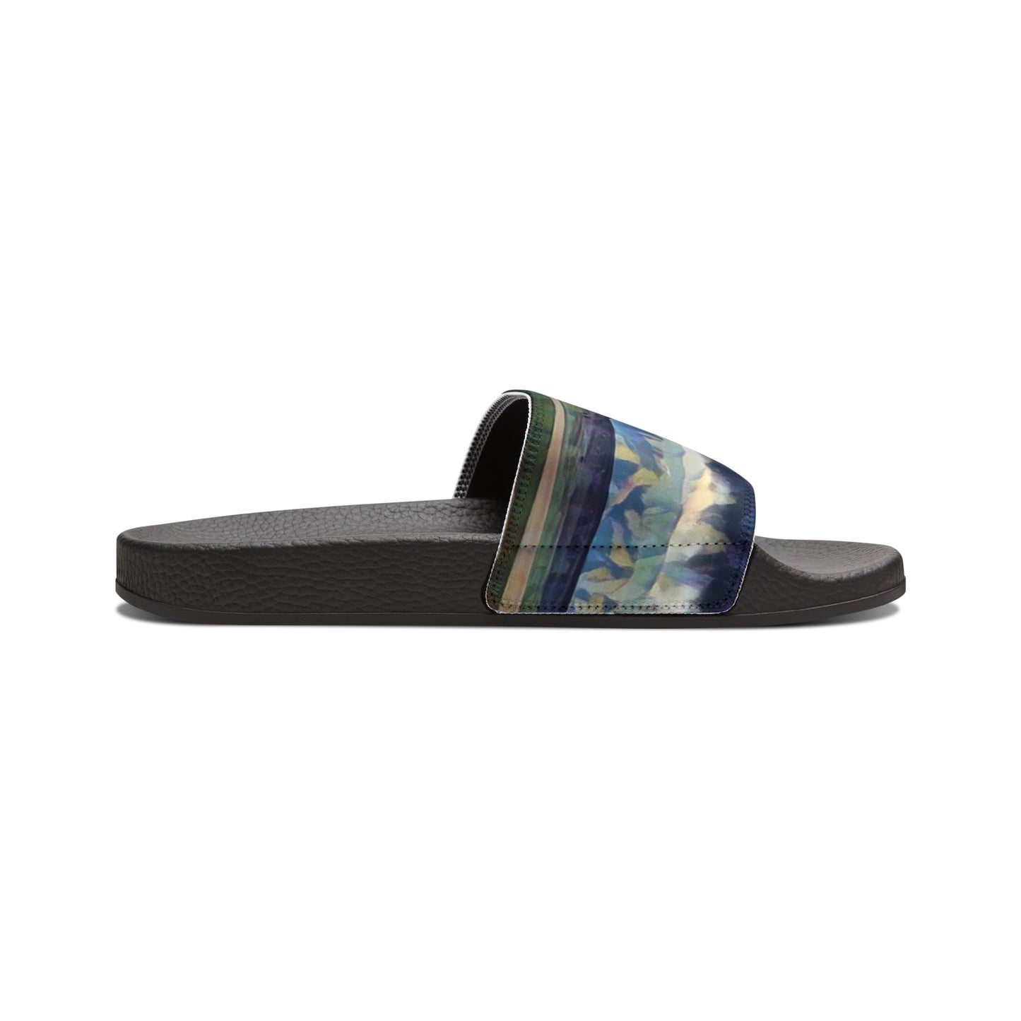 Women's PU Slide Sandals ... On-The-Prairie .. "The Storm Is Brewing" ... Central Idaho: November 2023 ... Original Works ...