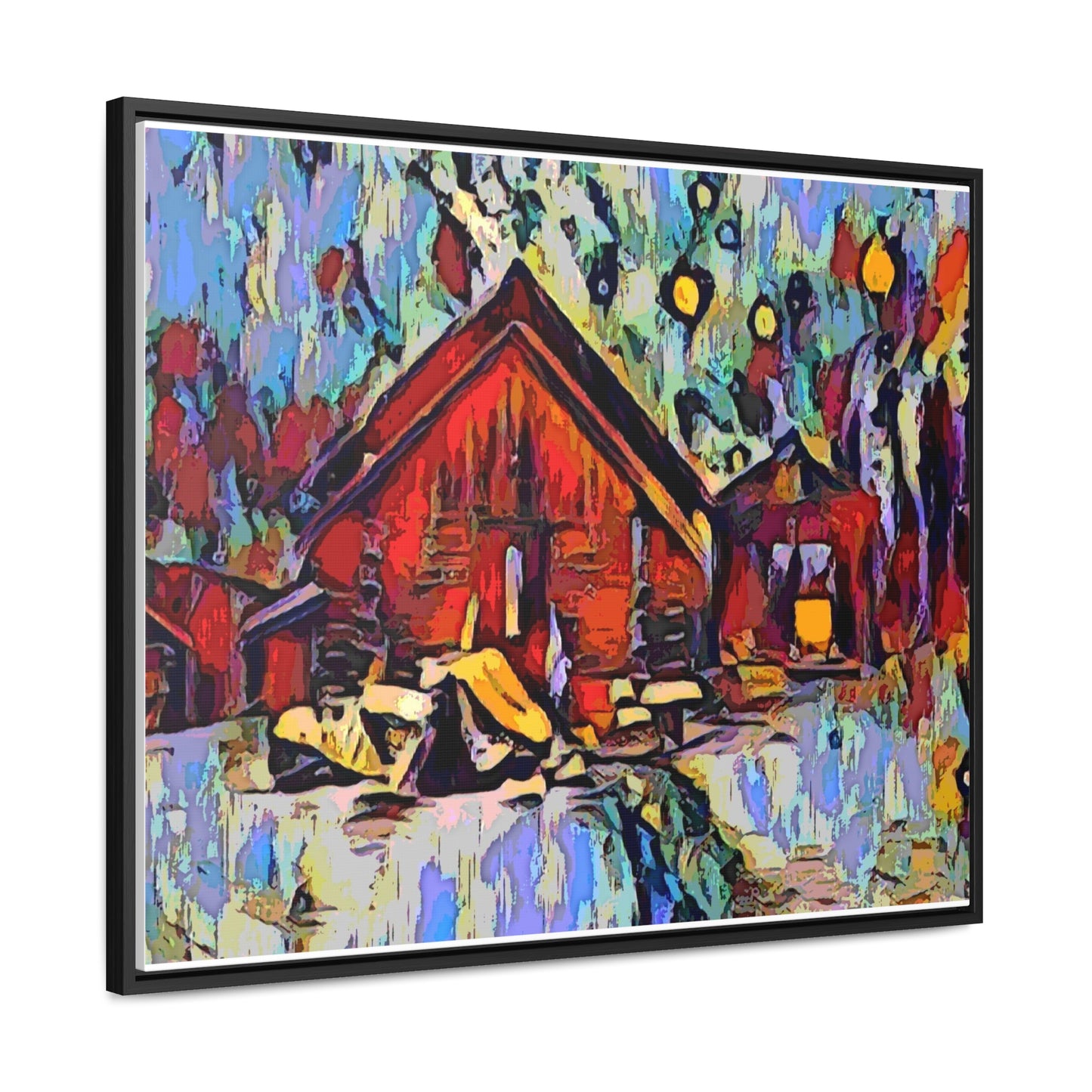 Gallery Canvas Wraps, Horizontal Frame ... A Very Abstract "Mountain Winter Scene" ... Original Works. Copyright Phot's Photo_LODA: Les Objets D'Art. December 2023 ...
