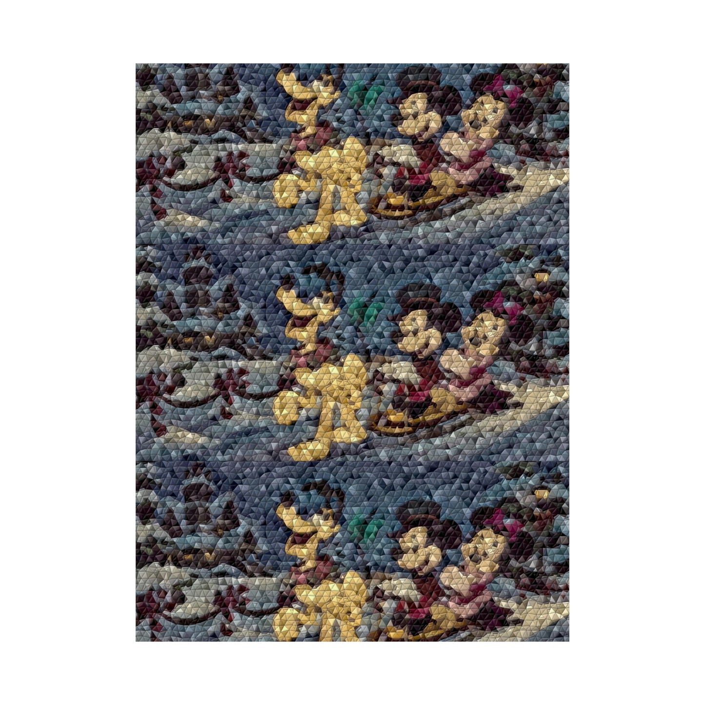 Matte Vertical Posters ... Mickey_N_Minnie Mouse & Pluto ... "A Winter Sleigh Ride" ... Original Works. Winter 2023 ...