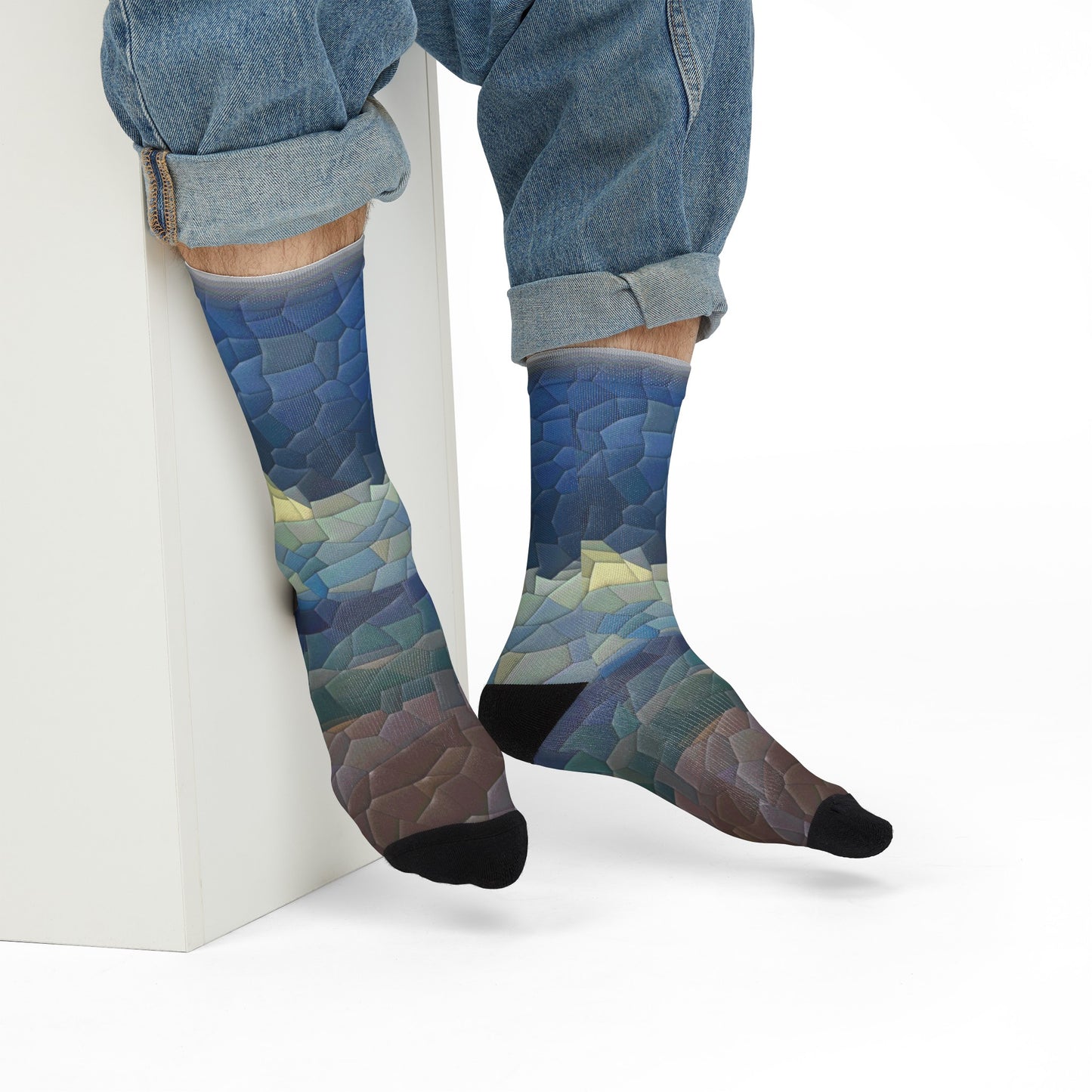Sublimation Crew Socks ... On-The-Prairie .. "The Storm Is Brewing" ... Central Idaho: November 2023 ... Original Works  ...