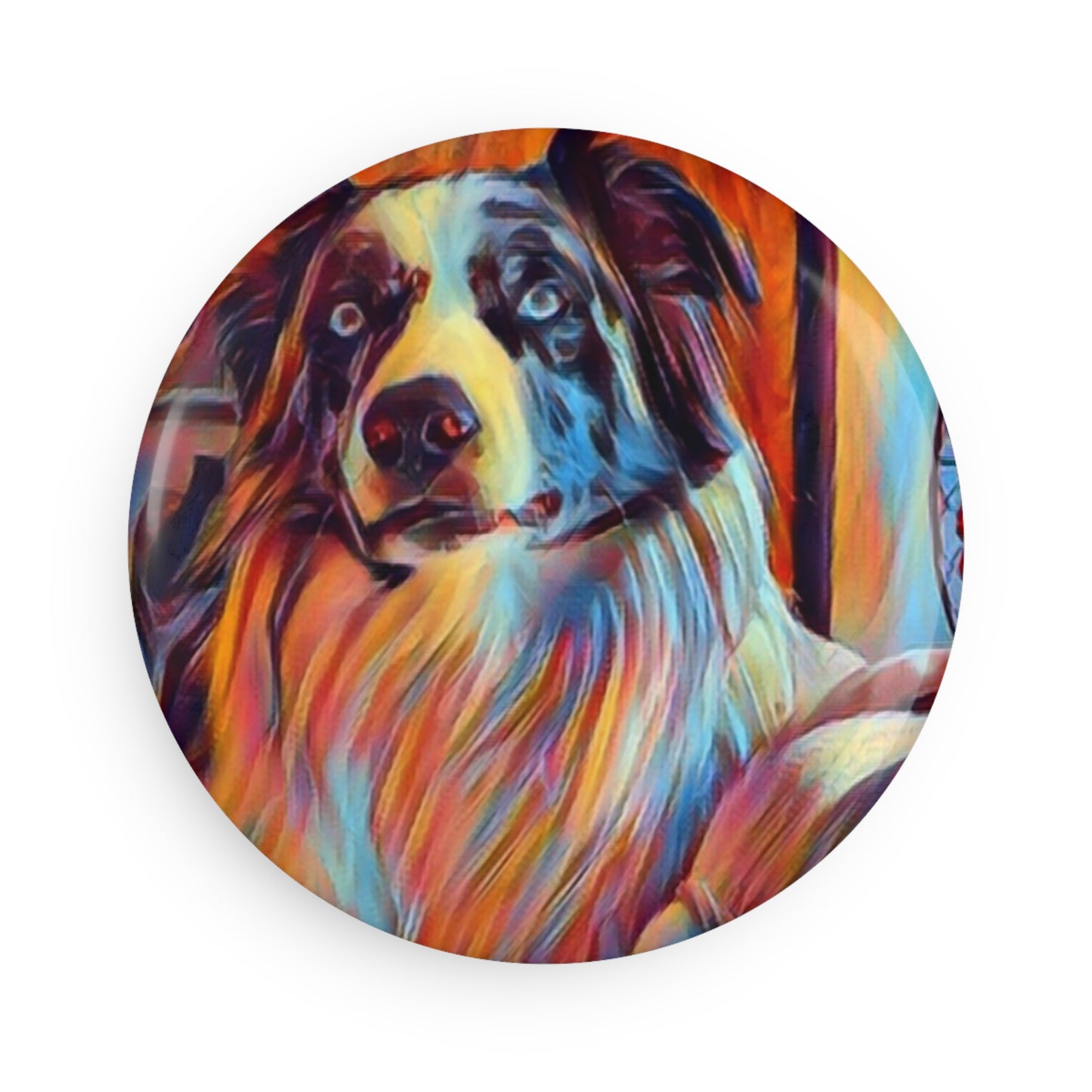 Button Magnet, Round (1 & 10 pcs) ... Ozzy-Hippensteel ... "Don't Cry Now ... Dry-Your-Eyes ... On-The-Wind". Original Works. May 2023.