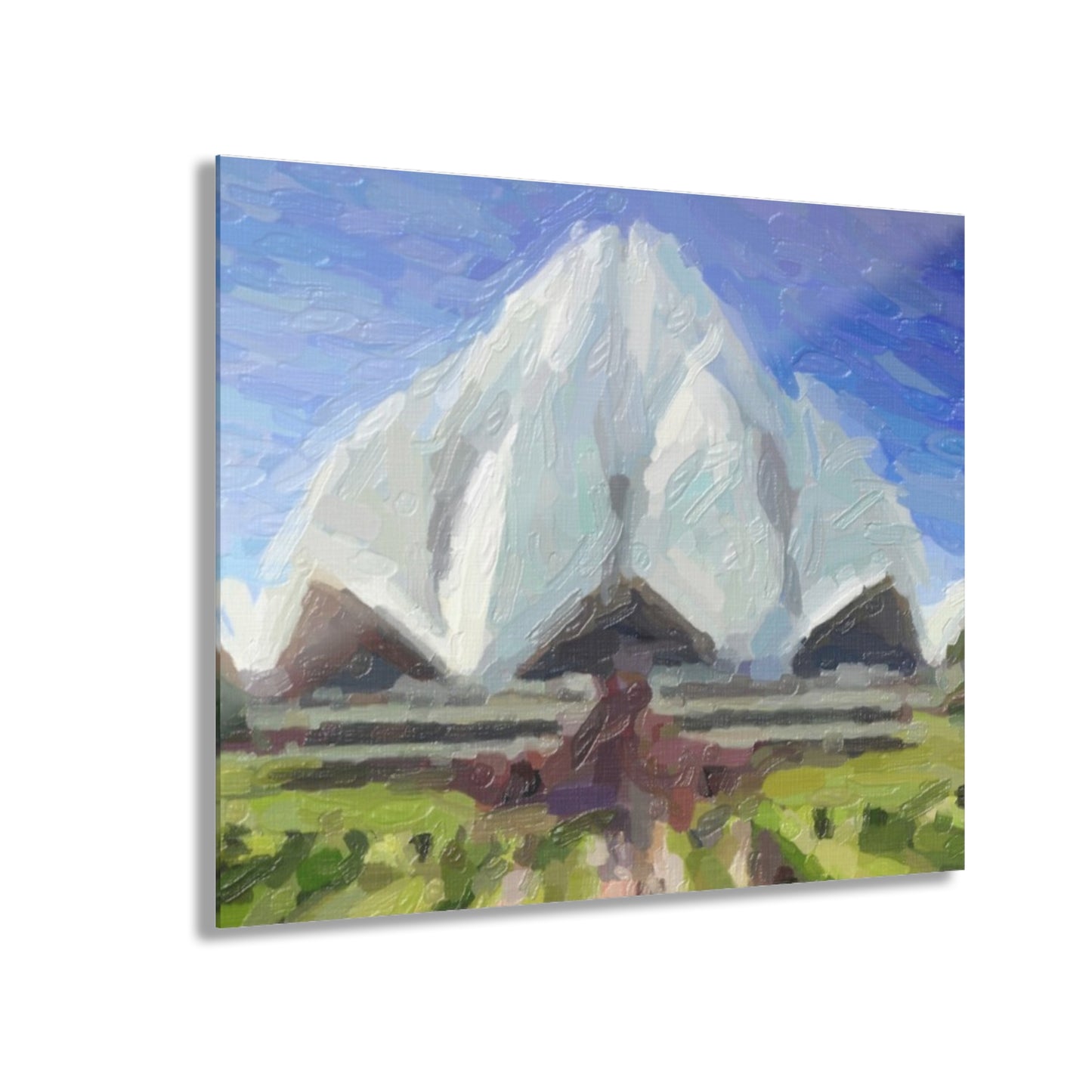 Acrylic Prints (French Cleat Hanging) ... Bahai'i-House-Of-Worship ... "New Delhi's World-Famous Lotus Temple" ... Original Works ... Delhi, India: Circa 2003-2007 ...