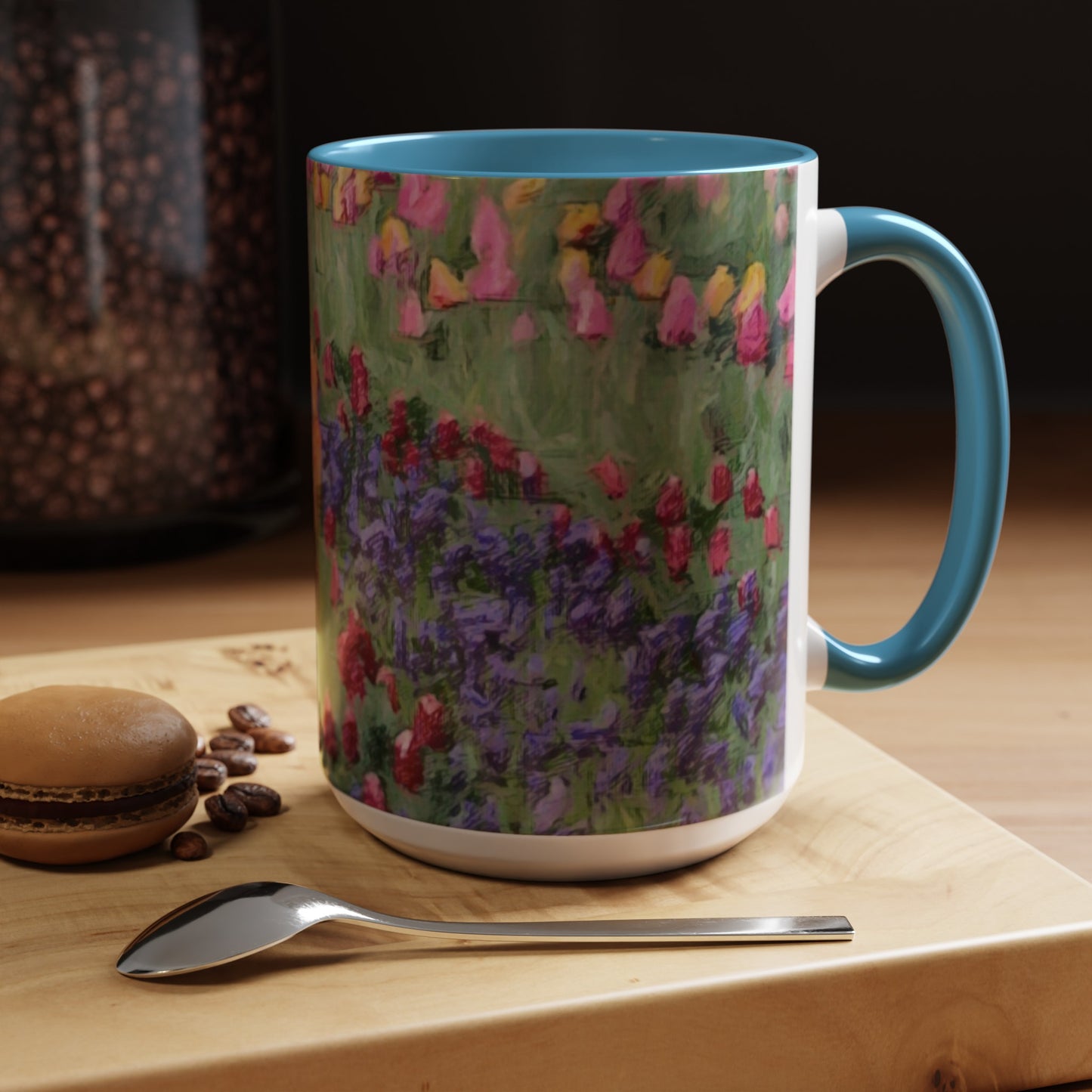 Accent Coffee Mug (11, 15oz) ... Skagit Valley Tulips ... Skagit Valley, Washington ... Family Archives ... Original Works ... Circa 1980's ...