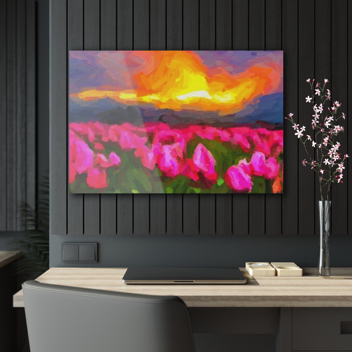 Acrylic Prints ... Skagit Valley Tulips ... Skagit Valley, Washington ... Family Archives ... Original Works ... Circa 1980's ...