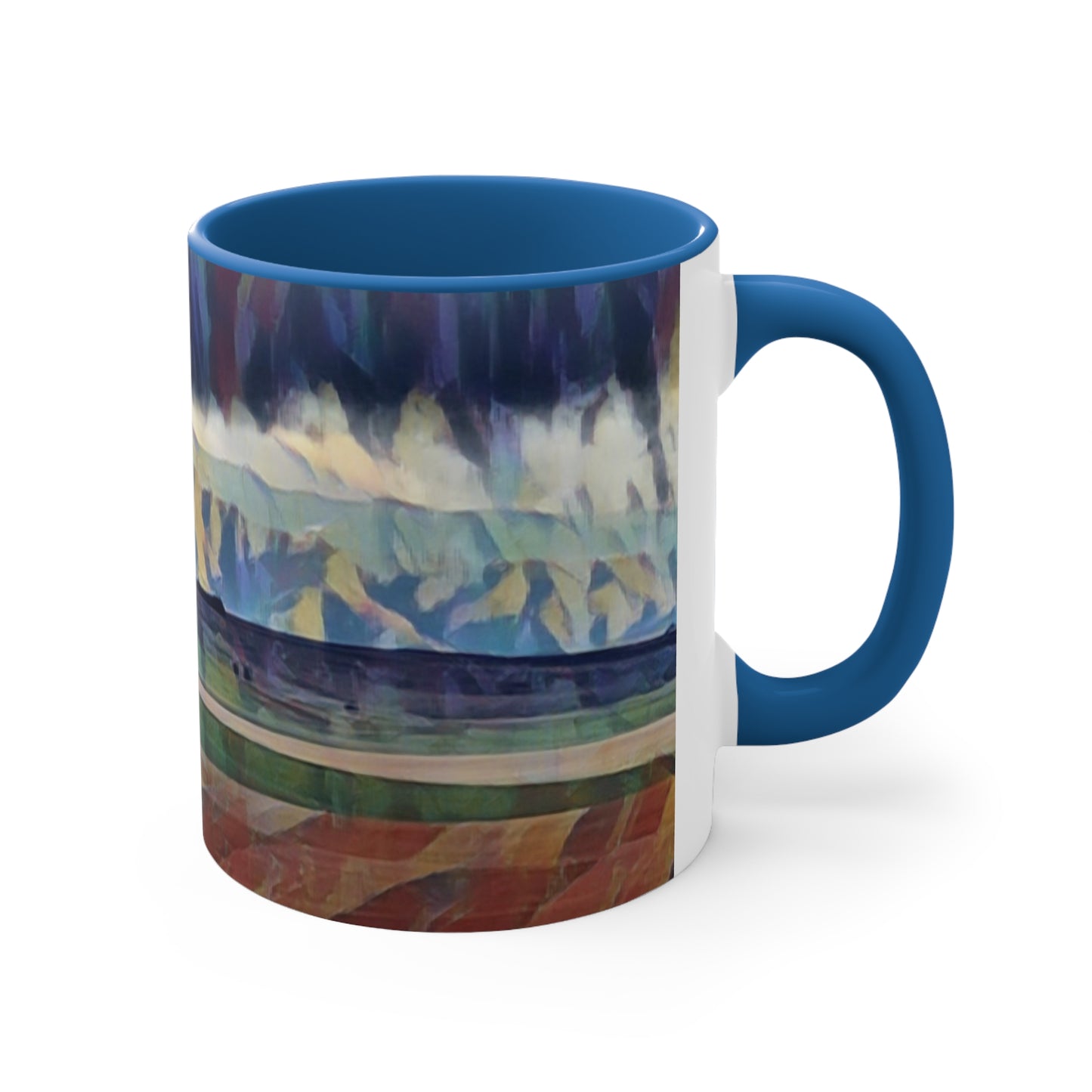 Accent Coffee Mug, 11oz ...  On-The-Prairie .. "The Storm Is Brewing" ... Central Idaho: November 2023 ... Original Works ...