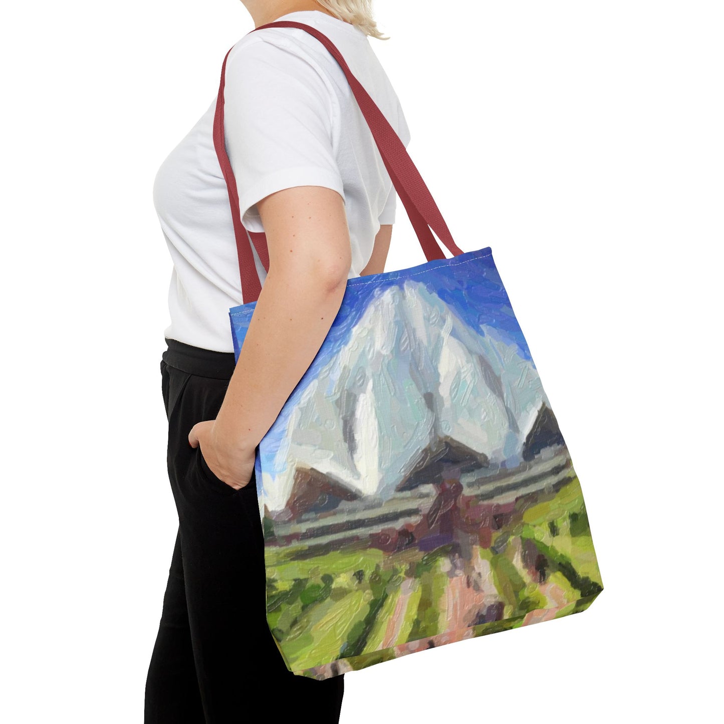 Tote Bag (AOP) ... Bahai'i-House-Of-Worship ... "New Delhi's World-Famous Lotus Temple" ... Original Works ... Delhi, India: Circa 2003-2007 ...