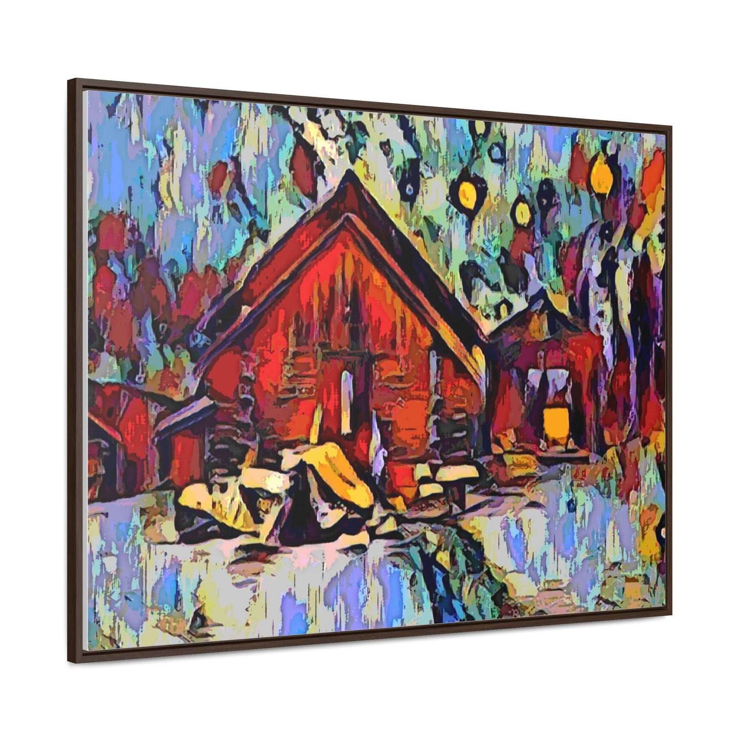 Gallery Canvas Wraps, Horizontal Frame ... A Very Abstract "Mountain Winter Scene" ... Original Works. Copyright Phot's Photo_LODA: Les Objets D'Art. December 2023 ...