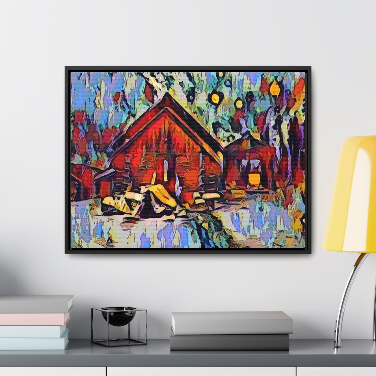 Gallery Canvas Wraps, Horizontal Frame ... A Very Abstract "Mountain Winter Scene" ... Original Works. Copyright Phot's Photo_LODA: Les Objets D'Art. December 2023 ...