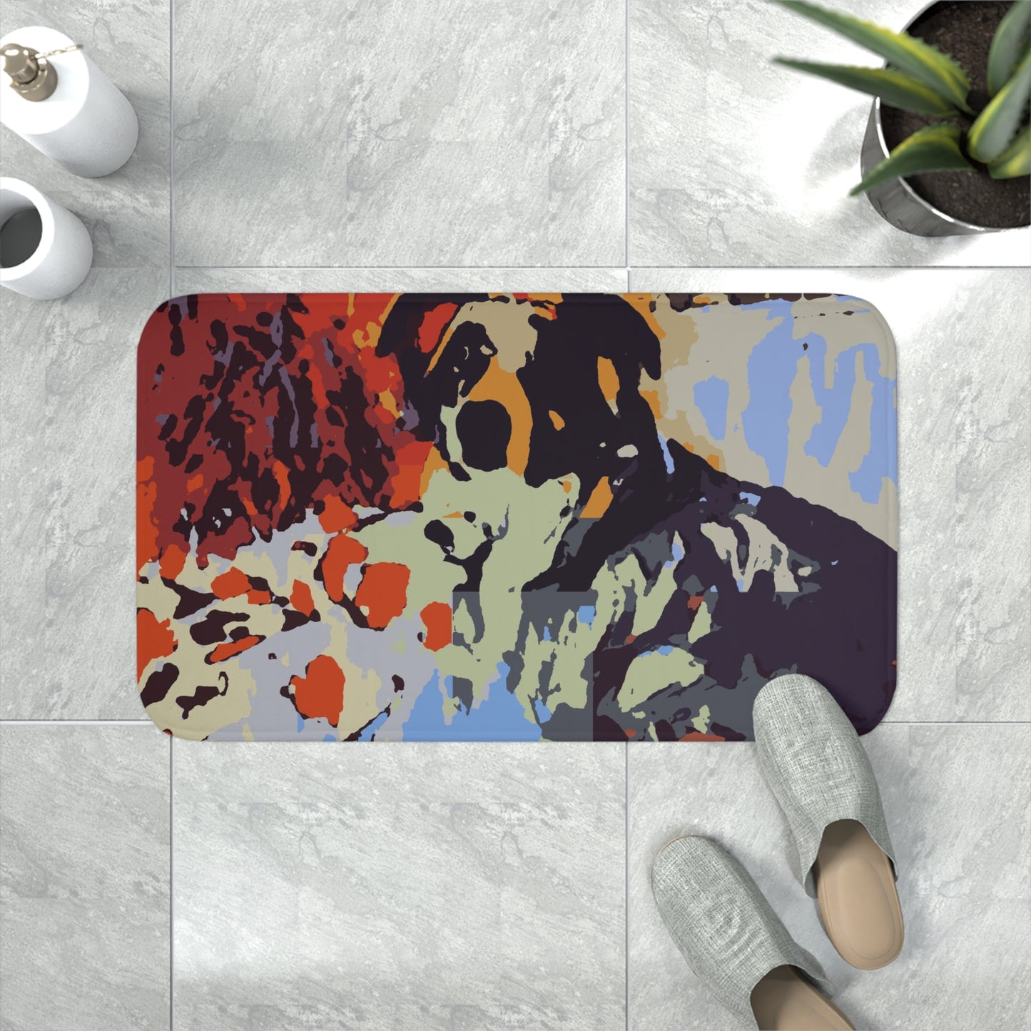 Memory Foam Bath Mat ... Ozzy-Hippensteel ... "Don't Cry Now ... Dry-Your-Eyes ... On-The-Wind". Original Works. May 2023.