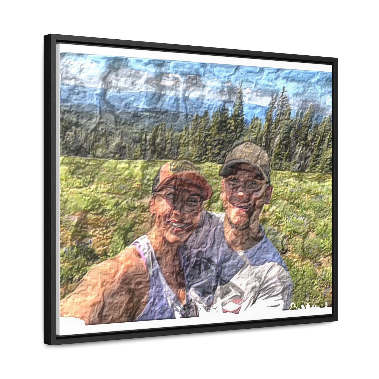 Gallery Canvas Wraps, Horizontal Frame ... "The Best Of Friends" ... Original Works ... December 2023 ... Central Idaho, USA.
