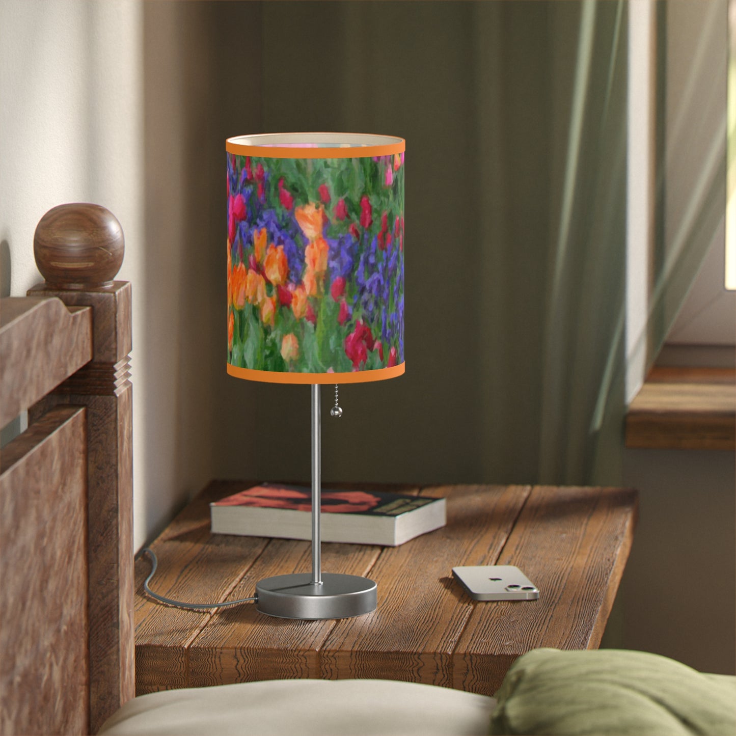 Lamp on a Stand, US|CA plug ... Skagit Valley Tulips ... Skagit Valley, Washington ... Family Archives ... Original Works ... Circa 1980's ...