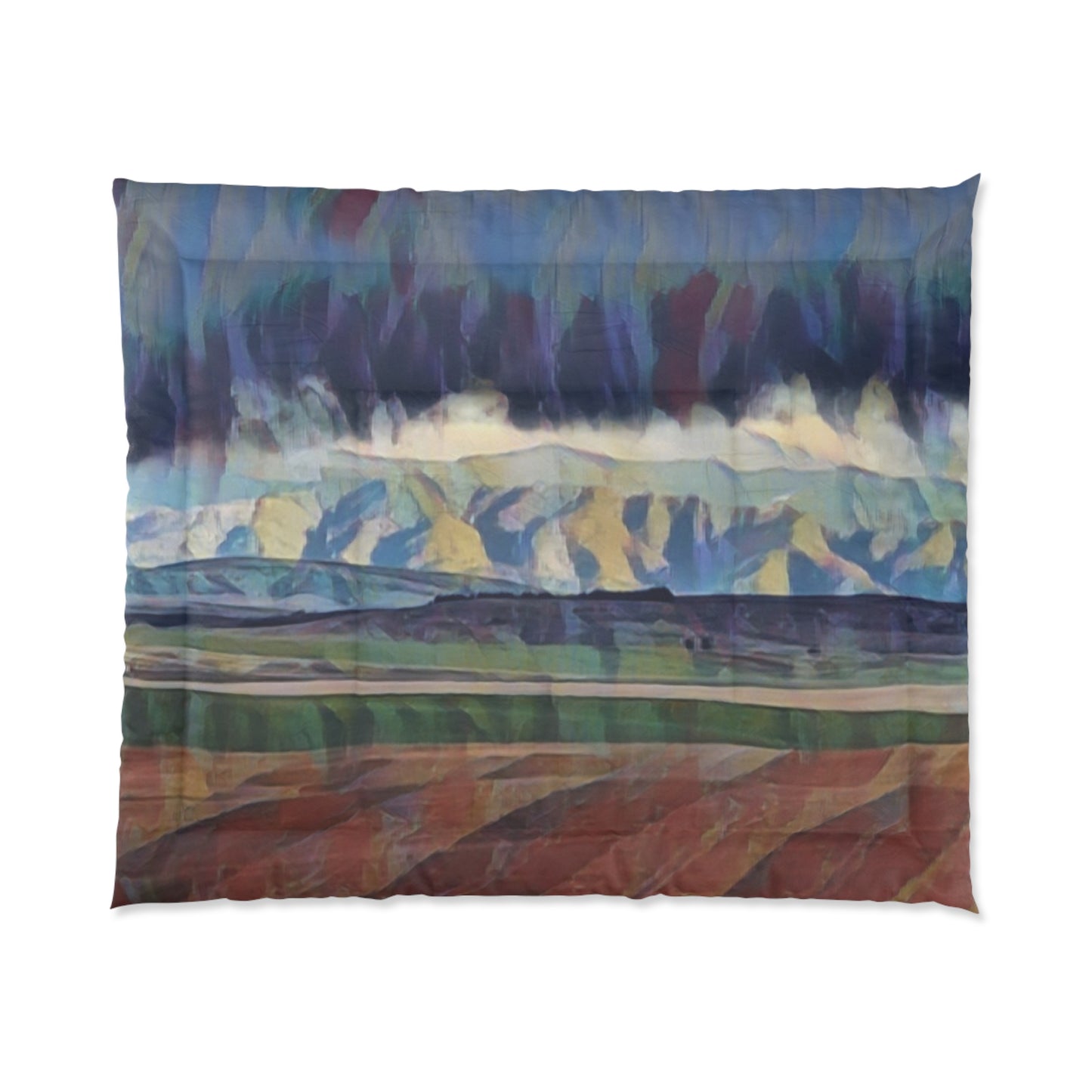 Comforter ... On-The-Prairie .. "The Storm Is Brewing" ... Central Idaho: November 2023 ... Original Works ...
