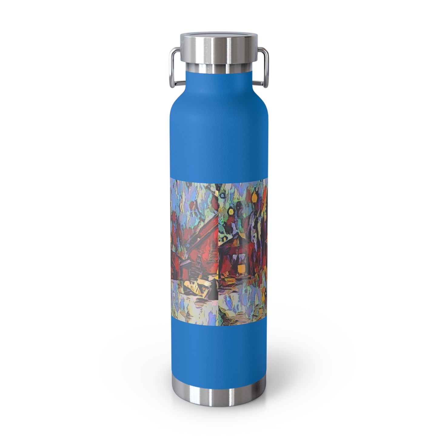 Copper Vacuum Insulated Bottle, 22oz ... A Very Abstract "Mountain Winter Scene" ... Original Works. Copyright Phot's Photo_LODA: Les Objets D'Art. December 2023 ...