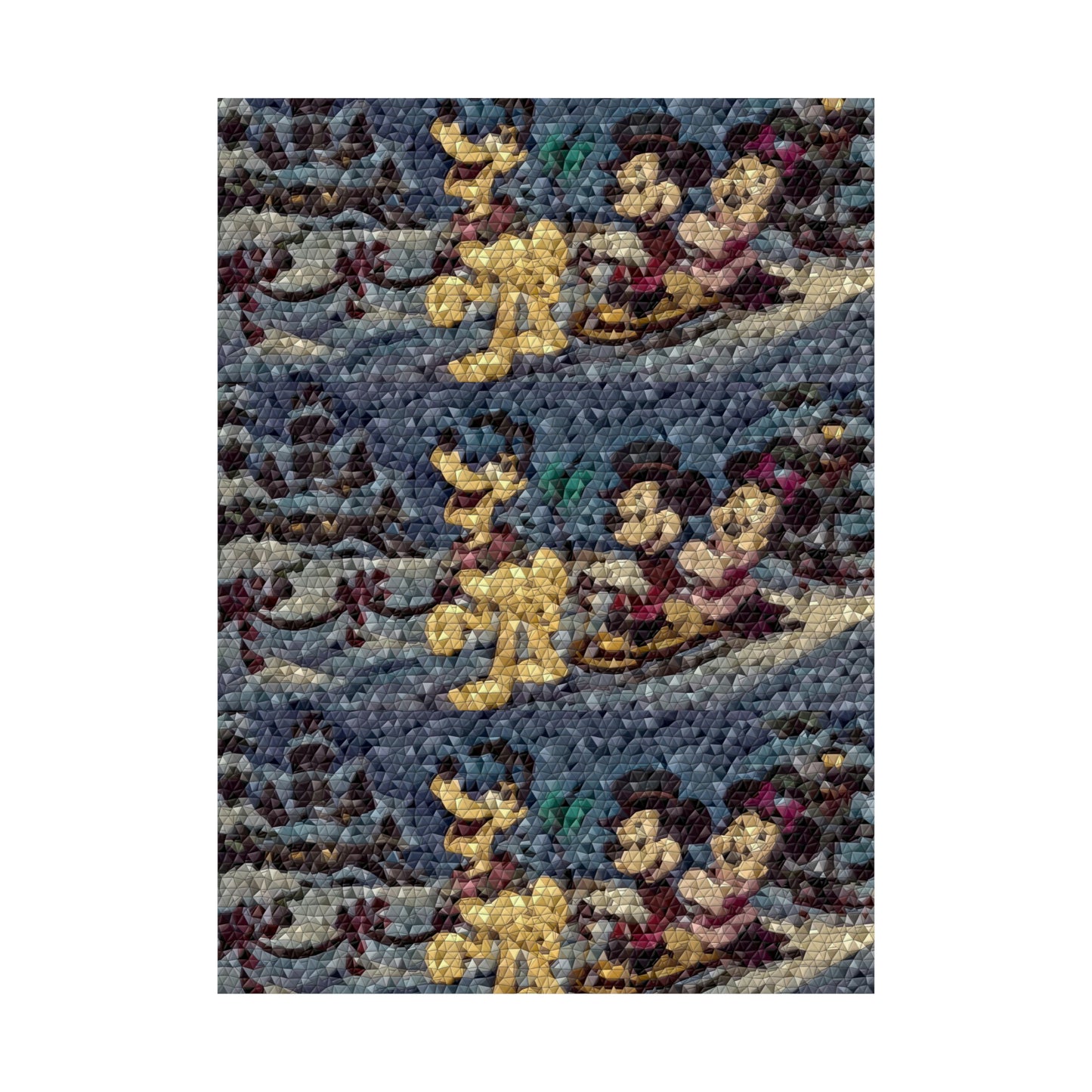 Matte Vertical Posters ... Mickey_N_Minnie Mouse & Pluto ... "A Winter Sleigh Ride" ... Original Works. Winter 2023 ...