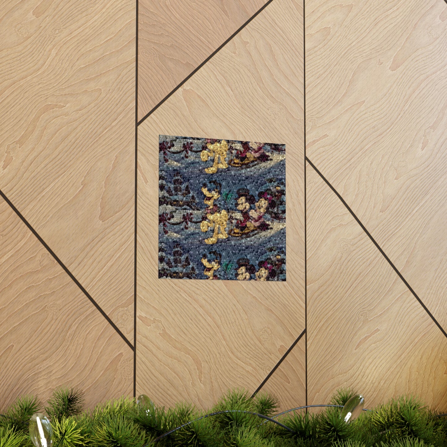 Matte Vertical Posters ... Mickey_N_Minnie Mouse & Pluto ... "A Winter Sleigh Ride" ... Original Works. Winter 2023 ...