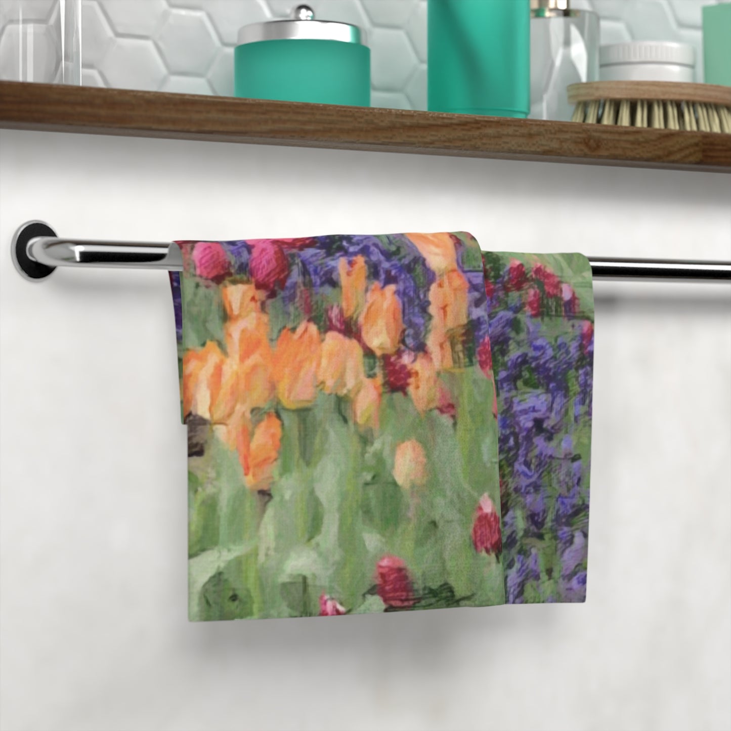 Face Towel ... Skagit Valley Tulips ... Skagit Valley, Washington ... Family Archives ... Original Works ... Circa 1980's ...