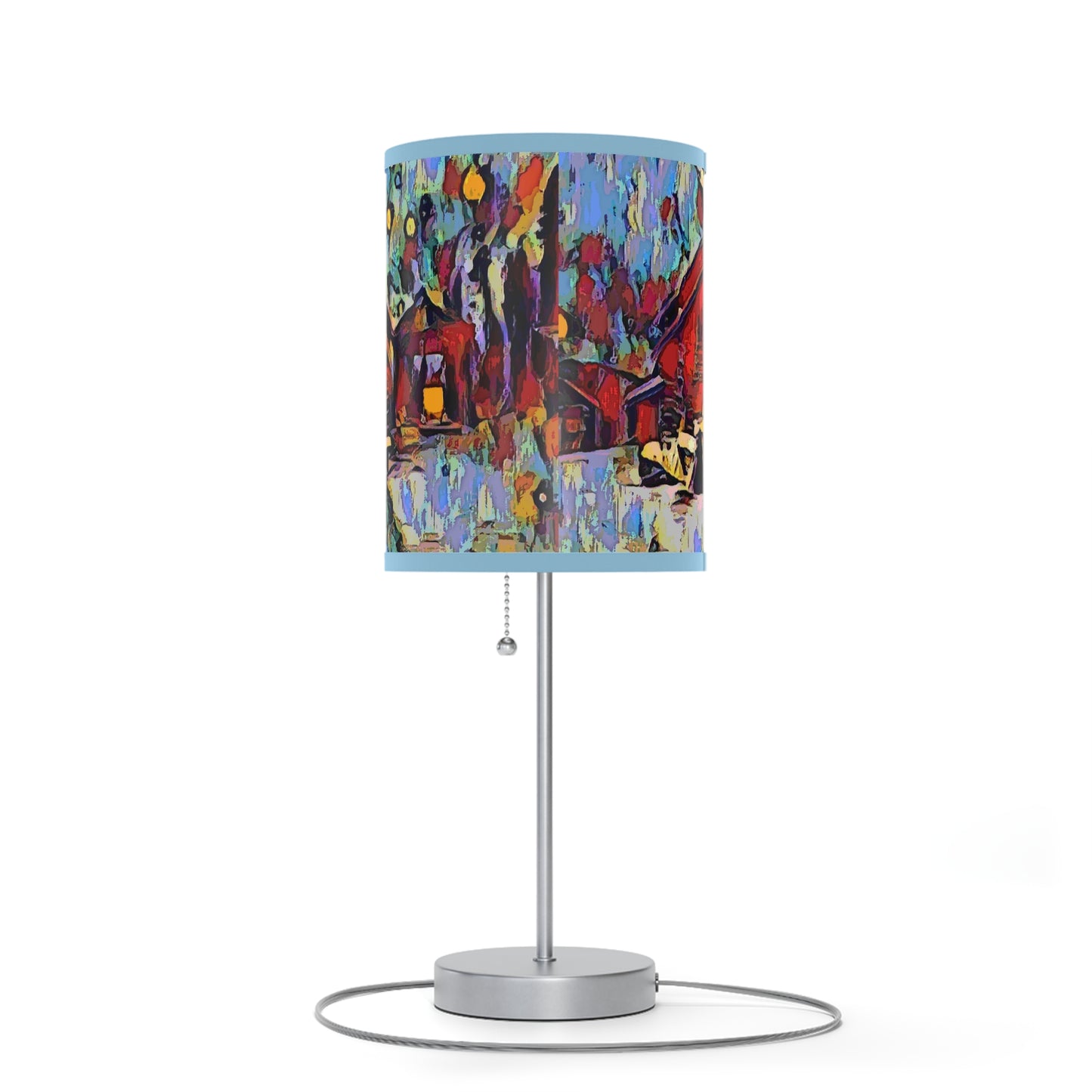 Lamp on a Stand, US|CA plug ... A Very Abstract "Mountain Winter Scene" ... Original Works. Copyright Phot's Photo_LODA: Les Objets D'Art. December 2023 ...