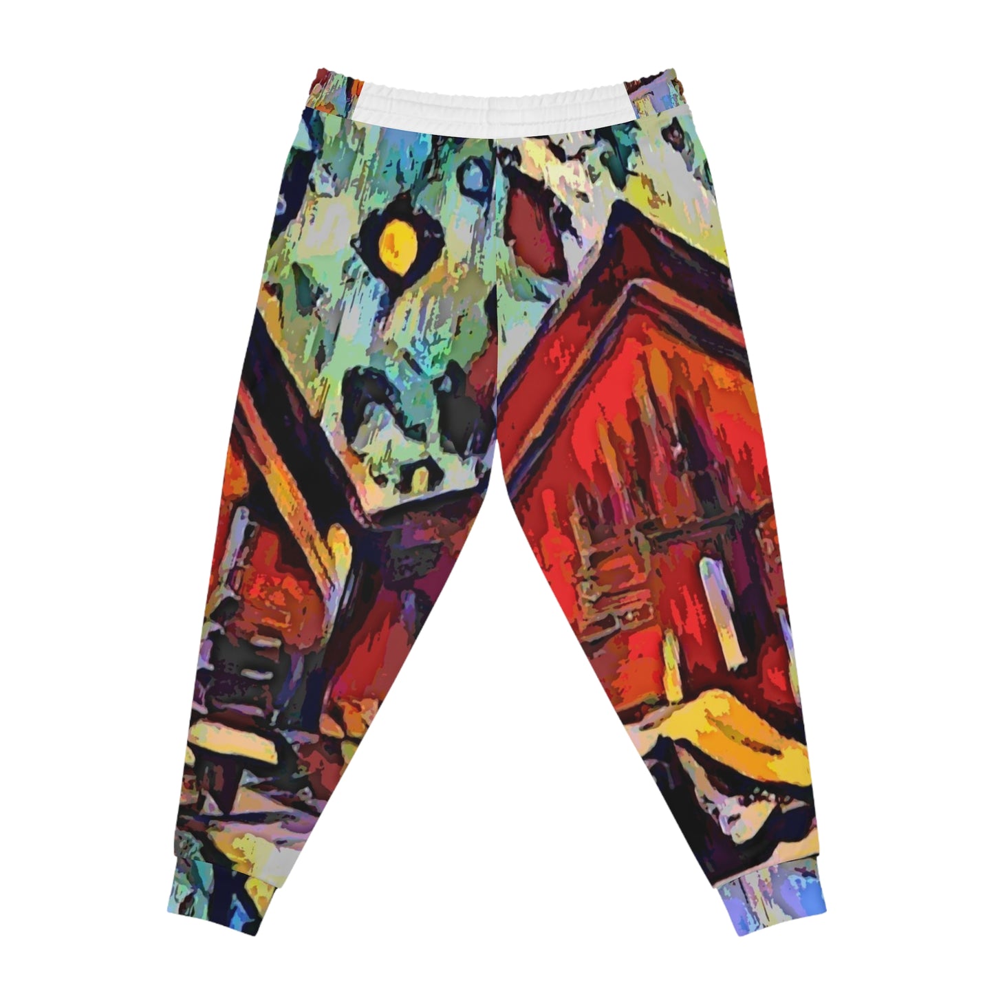 Athletic Joggers (AOP) ... A Very Abstract "Mountain Winter Scene" ... Original Works. Copyright Phot's Photo_LODA: Les Objets D'Art. December 2023 ...