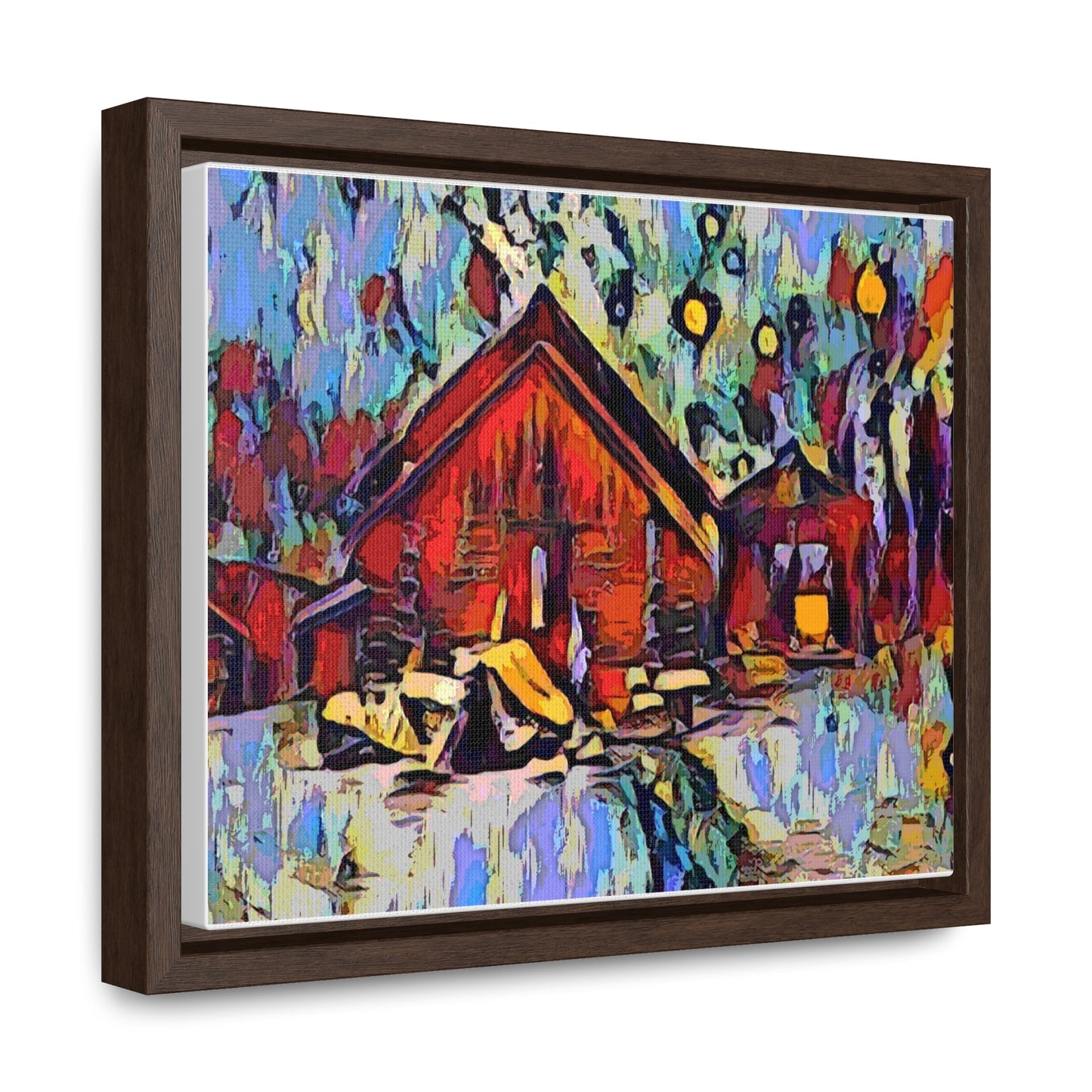Gallery Canvas Wraps, Horizontal Frame ... A Very Abstract "Mountain Winter Scene" ... Original Works. Copyright Phot's Photo_LODA: Les Objets D'Art. December 2023 ...