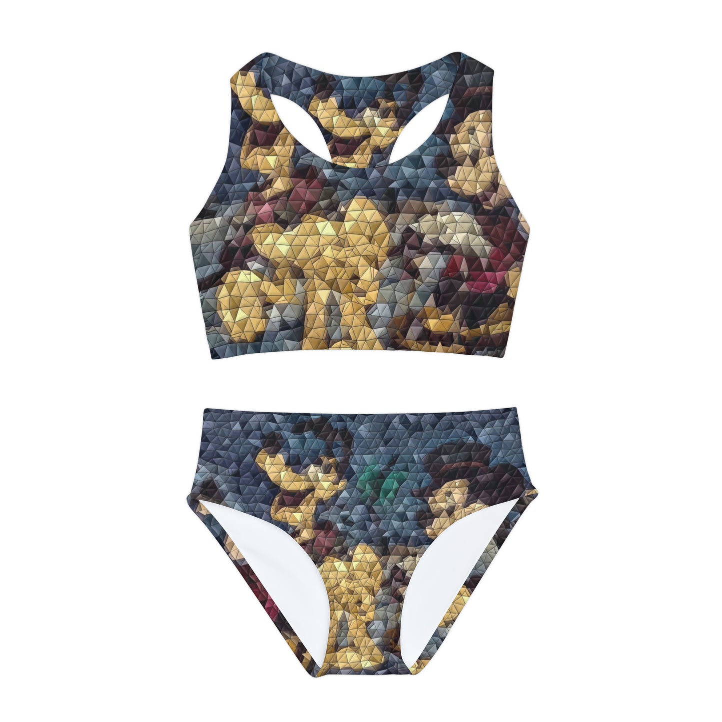 Girls Two Piece Swimsuit (AOP) ... Mickey_N_Minnie Mouse & Pluto ... "A Winter Sleigh Ride" ... Original Works. Winter 2023 ...