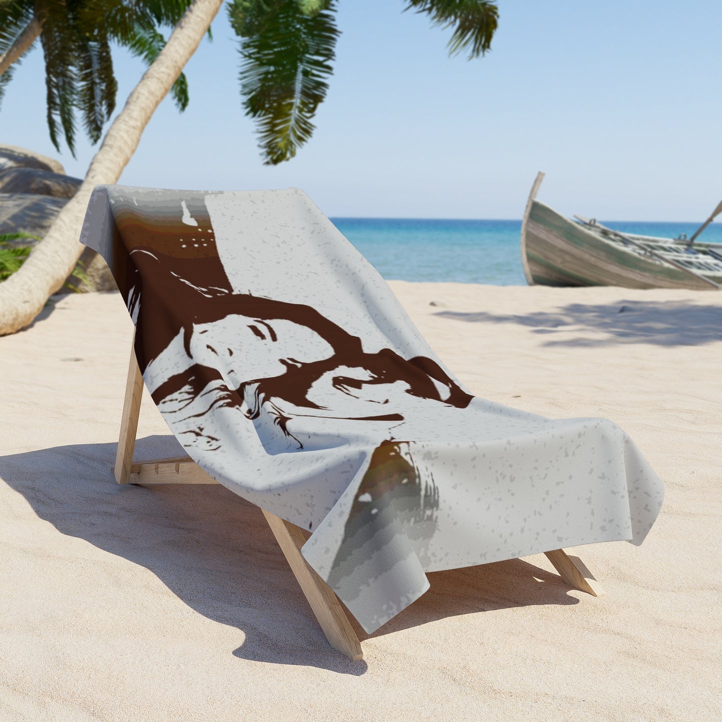Beach Towel ... "The Best Of Friends" ... Original Works ... December 2023 ... Central Idaho, USA.