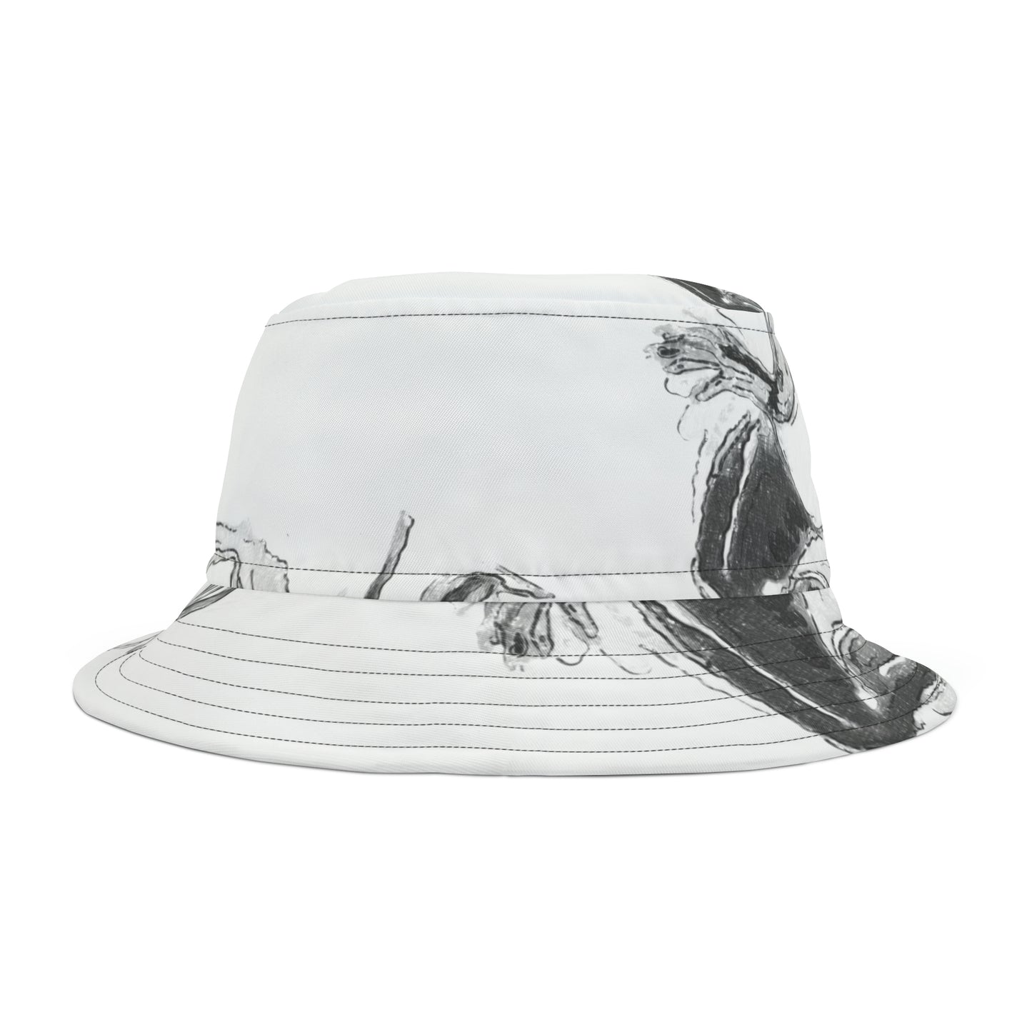 Bucket Hat (AOP) ... The Joy Of Black & White ... "Old School Burlesque ... A La Paris Mes Amis ... " ... Original Works ...