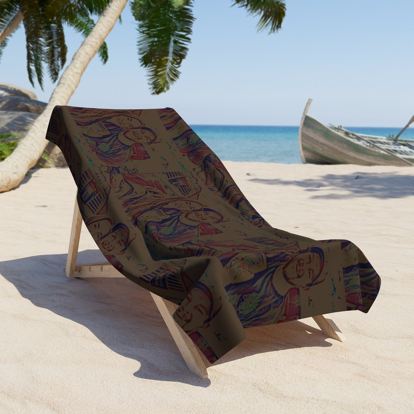 Beach Towel ... "The Best Of Friends" ... Original Works ... December 2023 ... Central Idaho, USA.