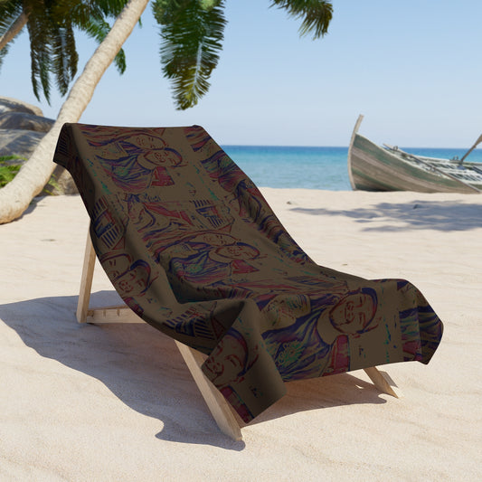 Beach Towel ... "The Best Of Friends" ... Original Works ... December 2023 ... Central Idaho, USA.
